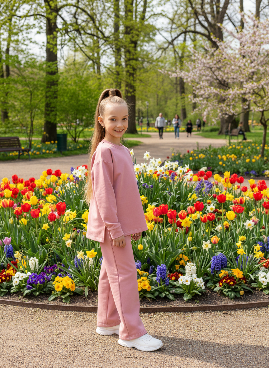 Костюм Утенок 7065 пыльная роза - фото 3