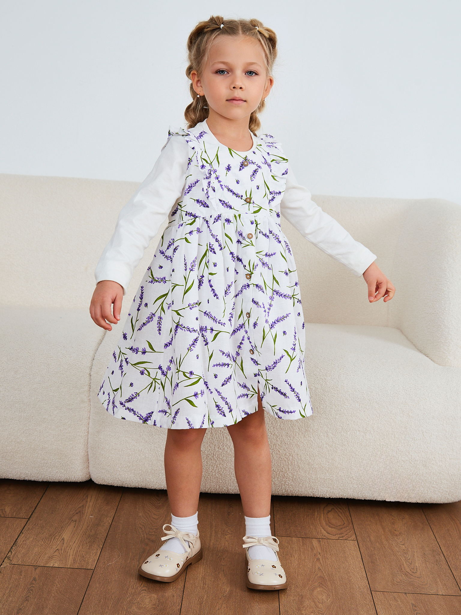 Сарафан MOUN сарафан_рюши_лаванда - фото 14