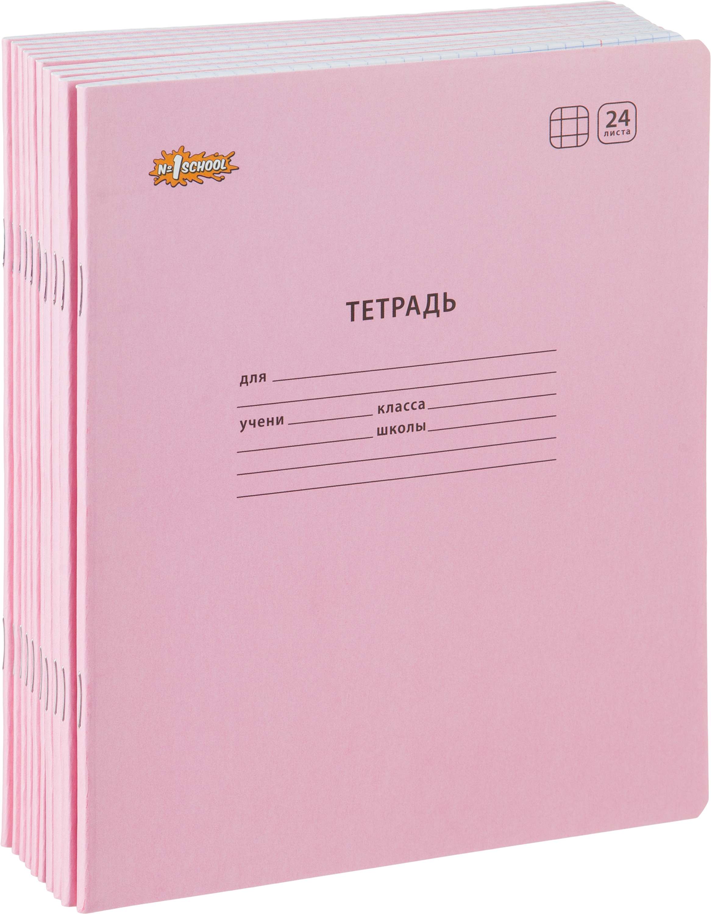 Тетрадь №1 School клетка 24 лист. 10 шт. - фото 10