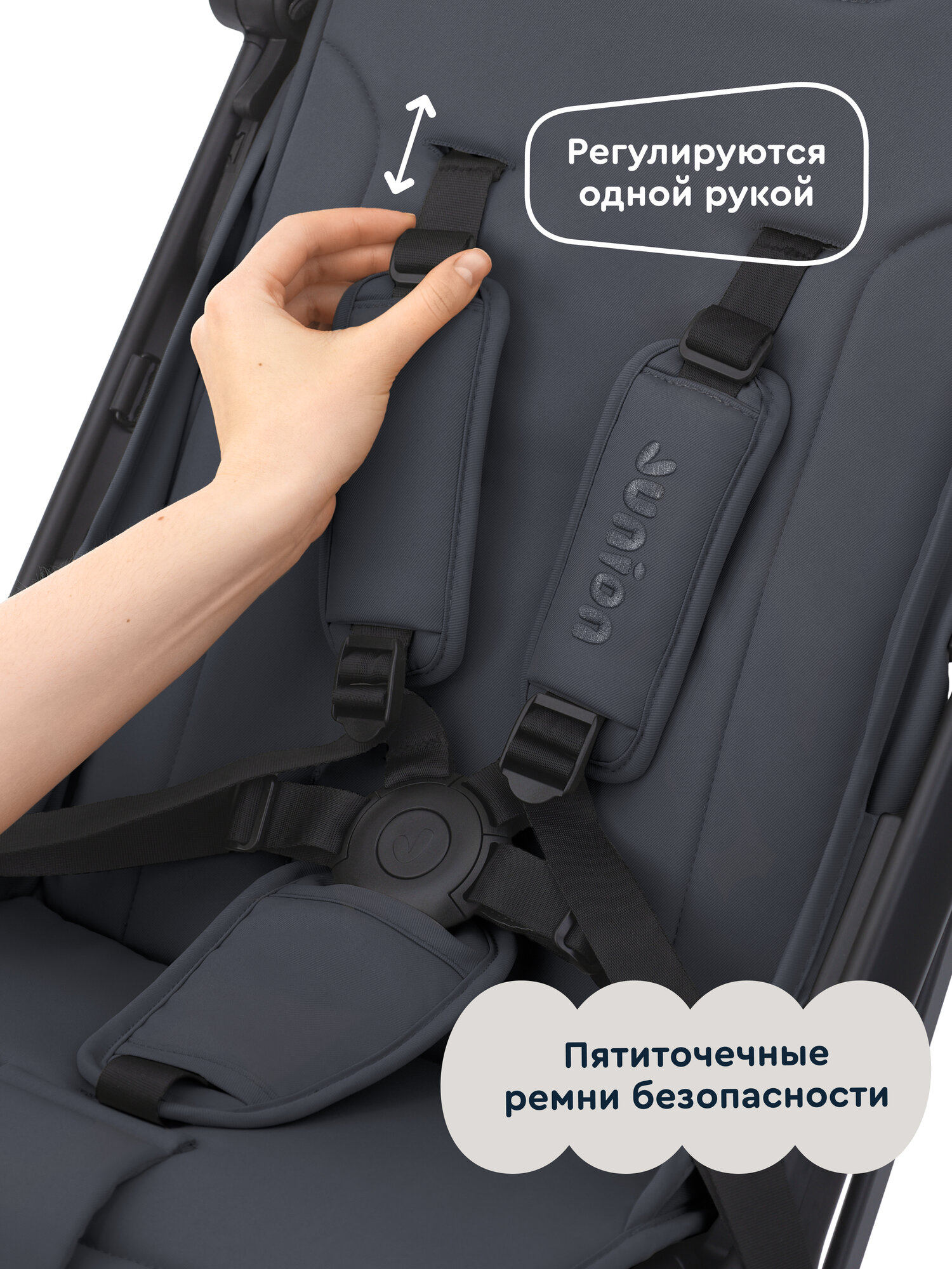 Коляска прогулочная Junion Loffy синий - фото 10