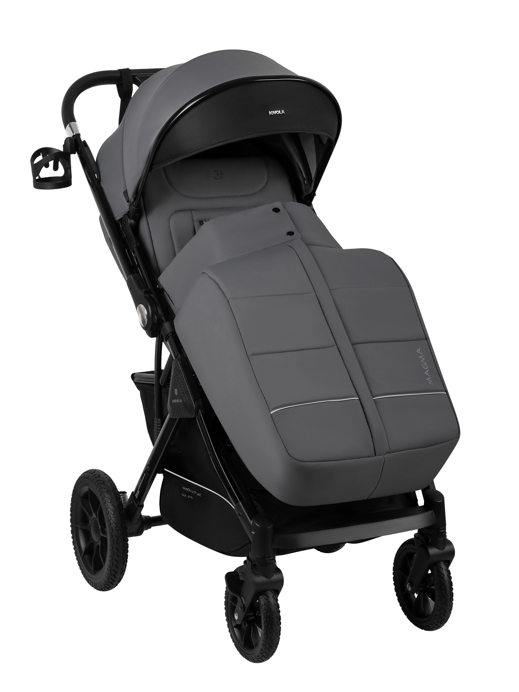 Коляска прогулочная JOVOLA Magma Plus темно-серый - фото 17