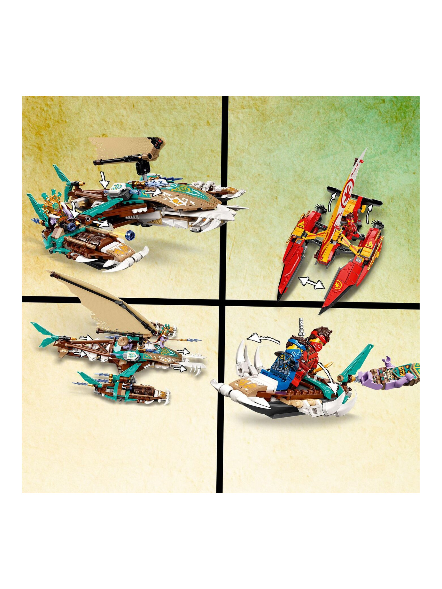 Конструктор LEGO NINJAGO Битва на катамаране 780 дет. - фото 7