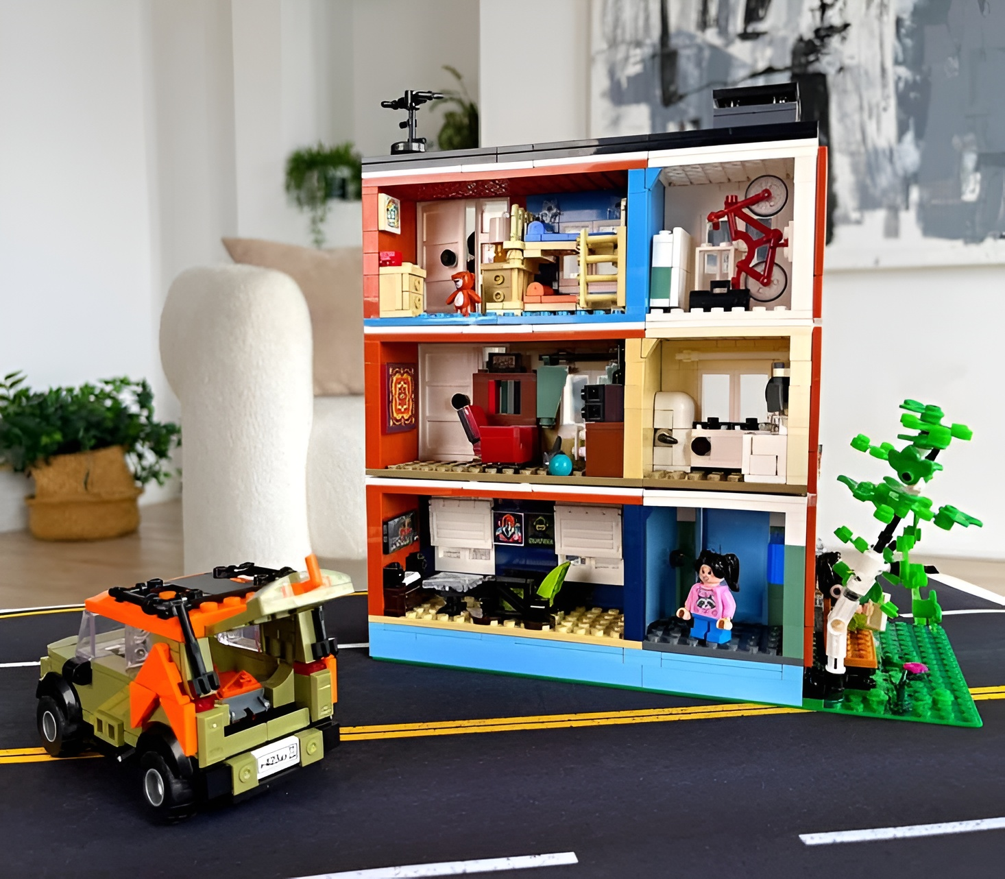 Конструктор brick labs Жилой дом Бриксити из мини-блоков 1097 дет. - фото 4