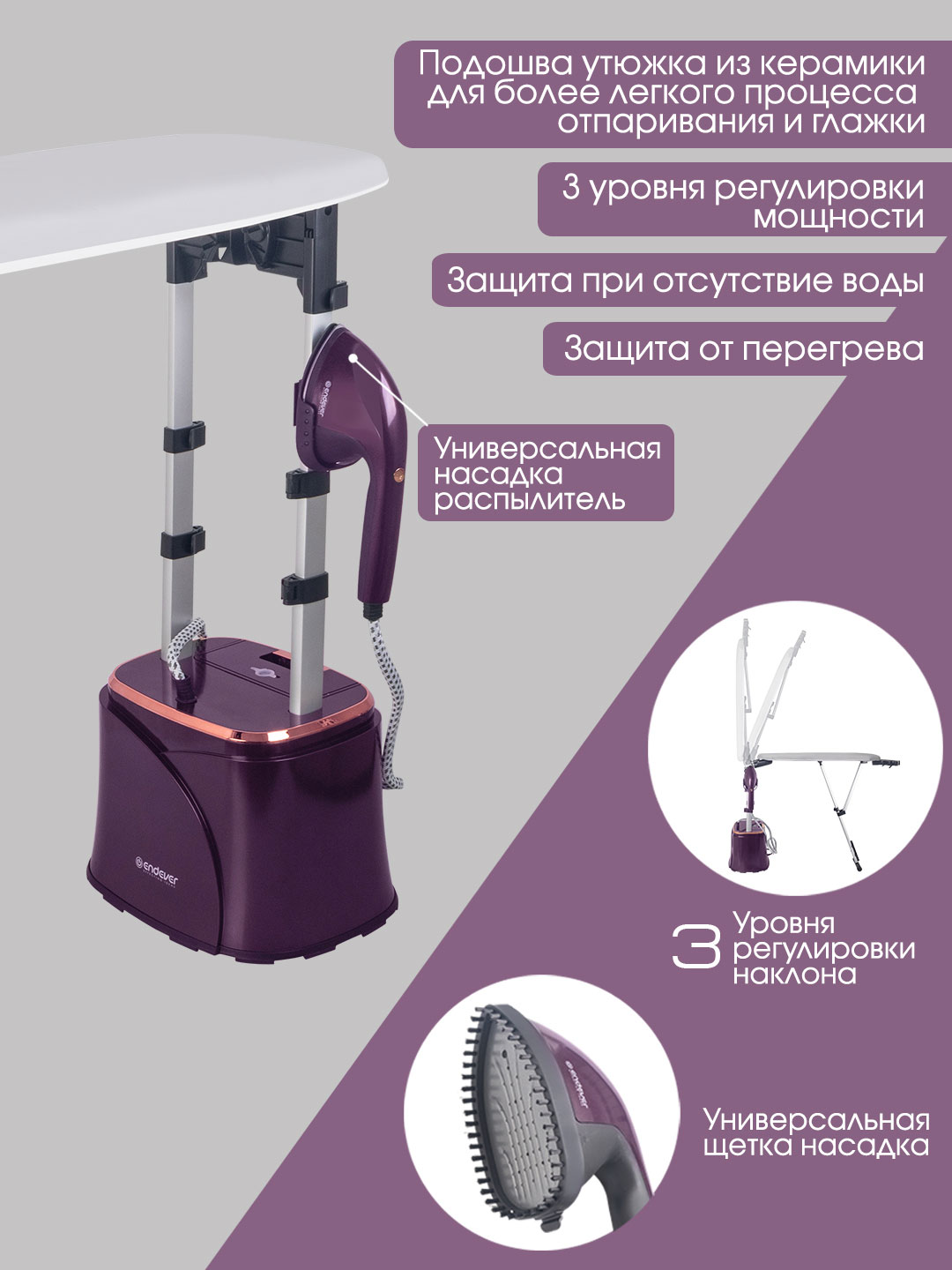 Отпариватель для одежды ENDEVER Q-17 - фото 4