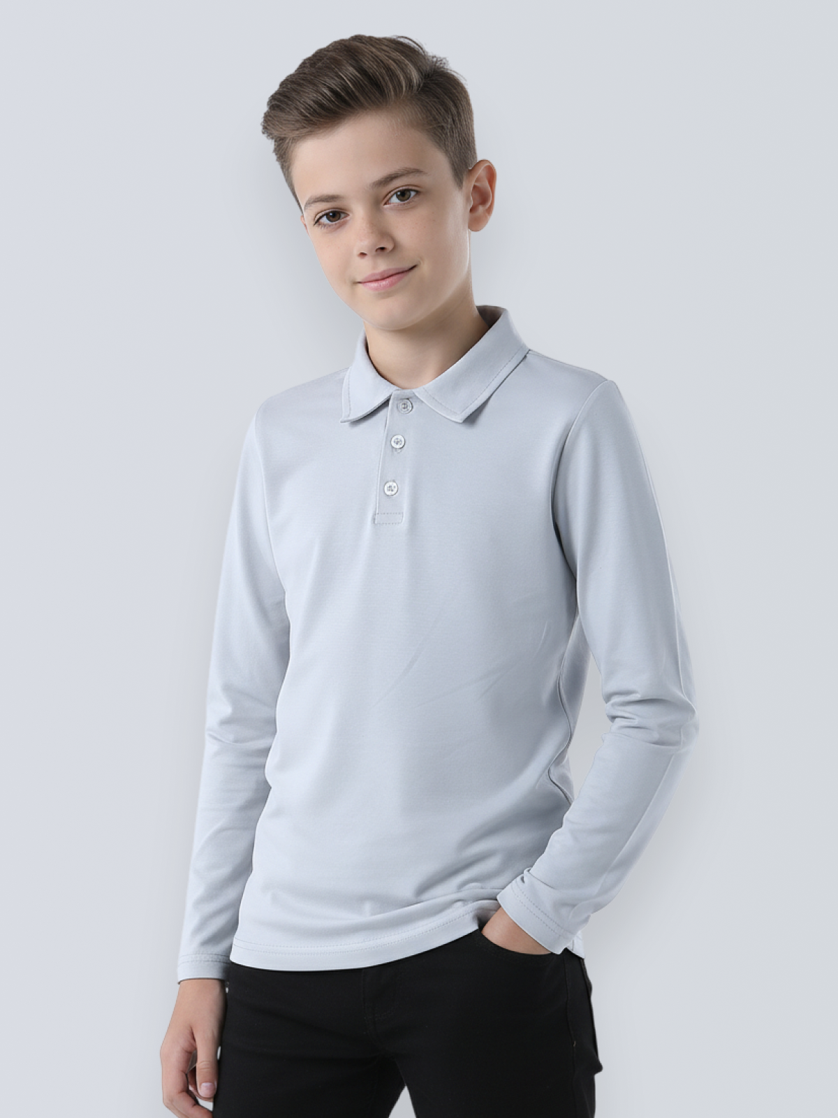 Поло Ladno 601серый - фото 1