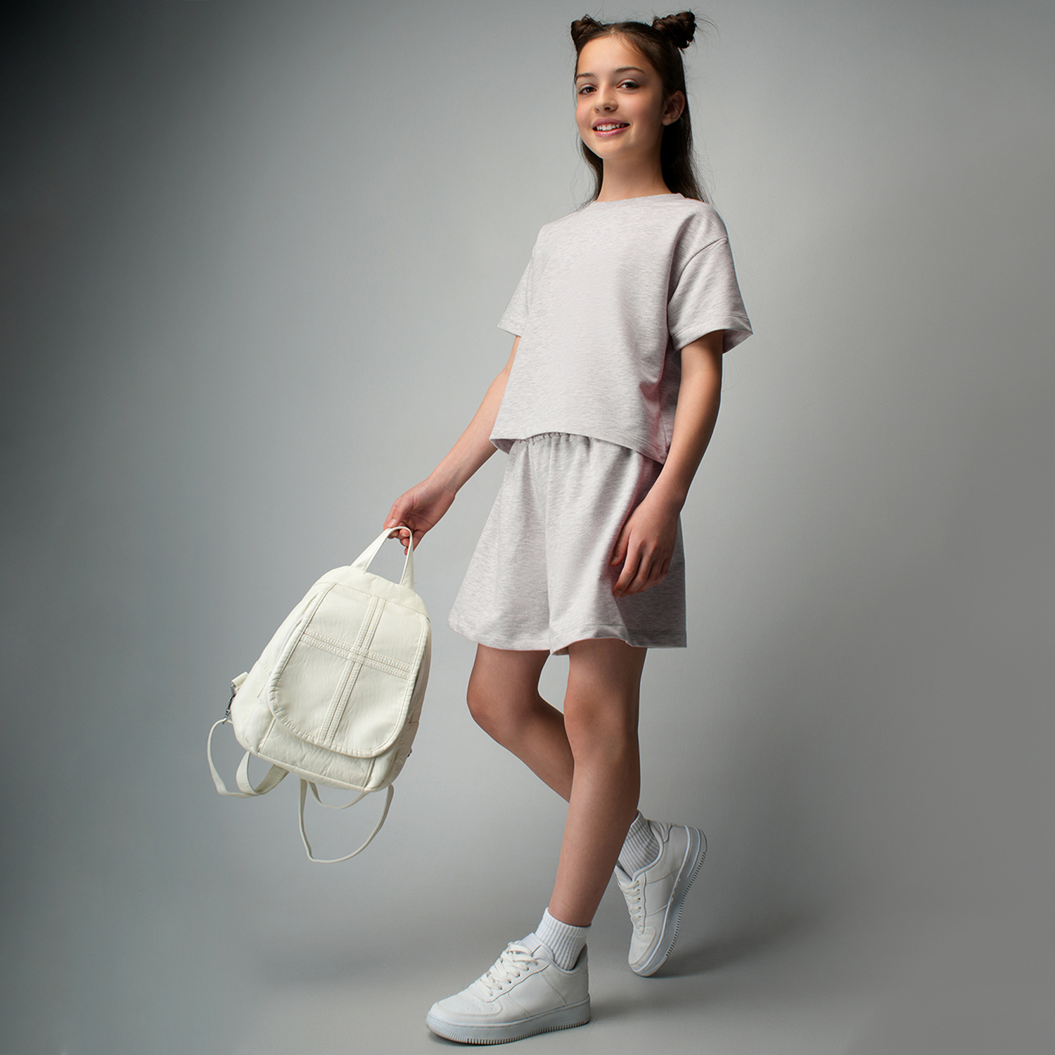 Костюм HappyFox HF2019DBLсерыймеланж - фото 1