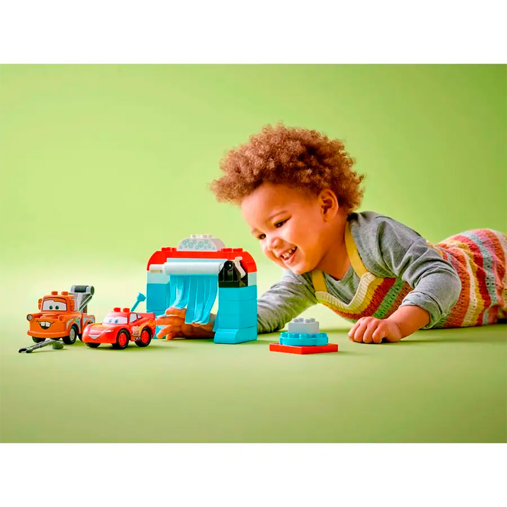 Конструктор LEGO DUPLO Молния МакКуин на автомойке 29 дет. - фото 7