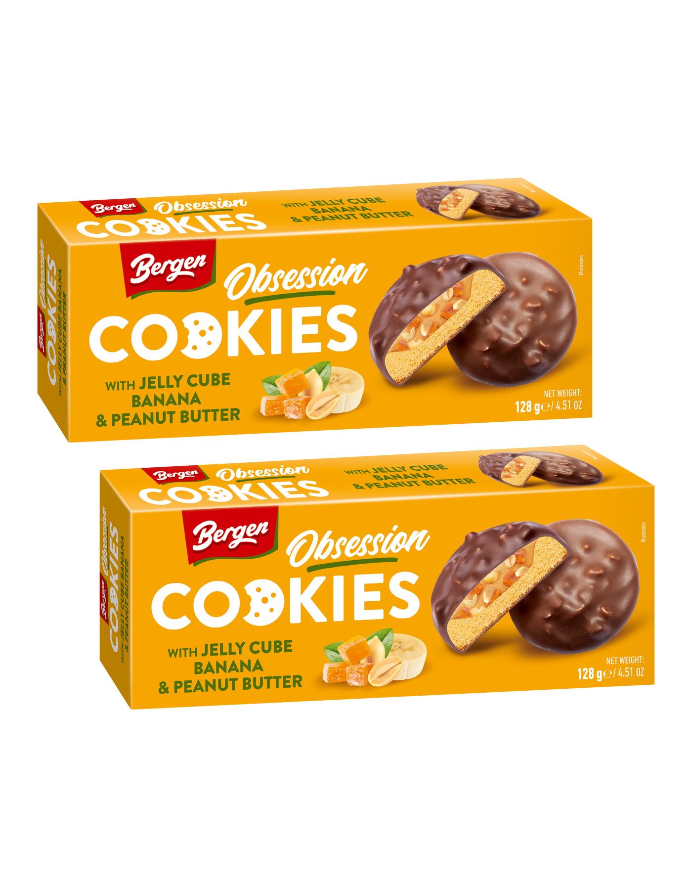 Печенье Bergen Obsession Бананово-арахисовое - фото 1