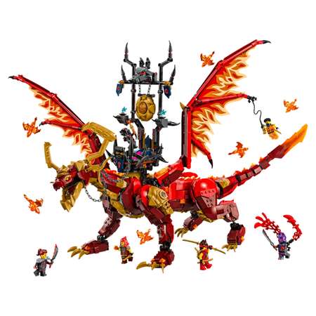Конструктор LEGO NINJAGO Первородный дракон огня блочный