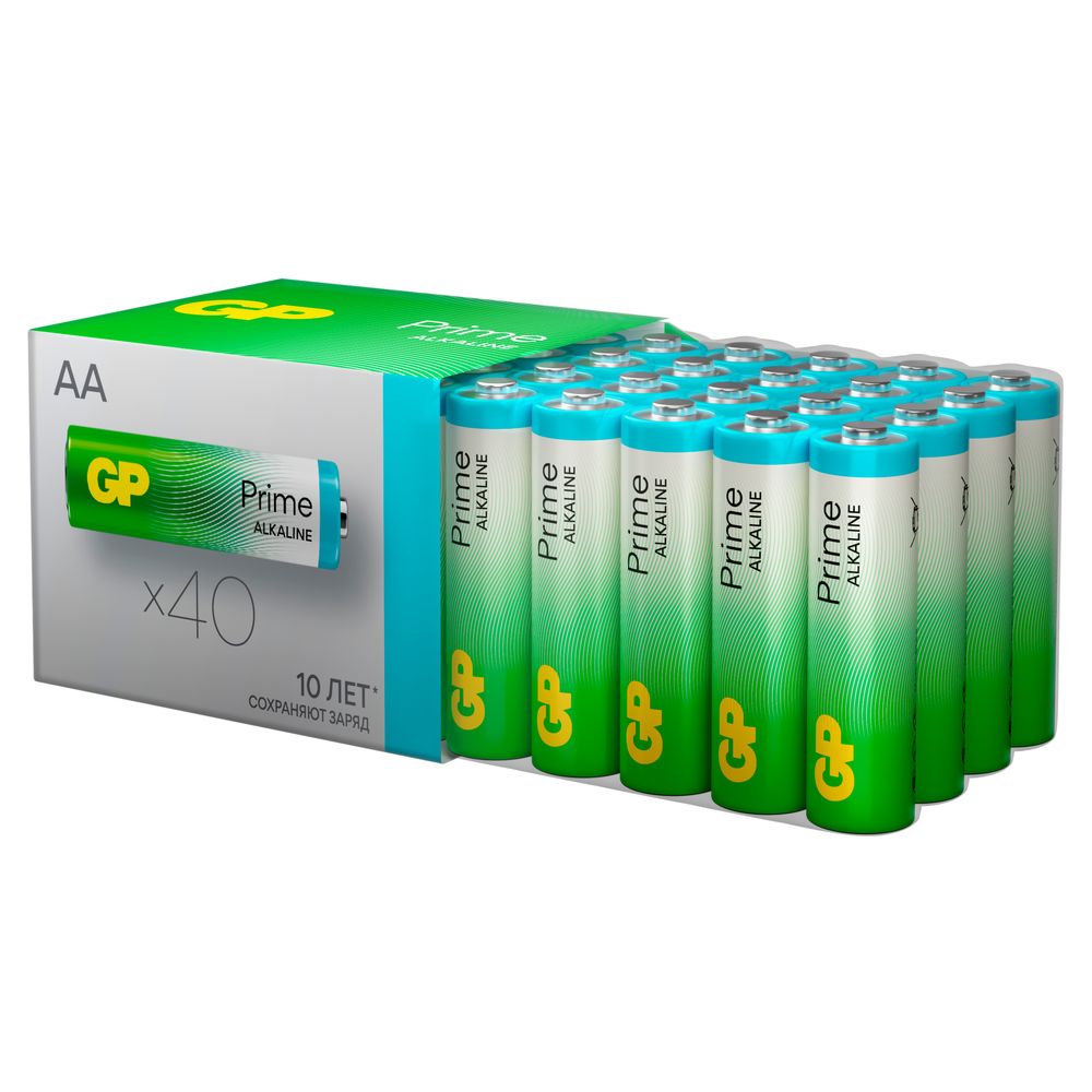 Набор батареек GP Super Alkaline AA LR 40 шт. 15A-B40 - фото 11