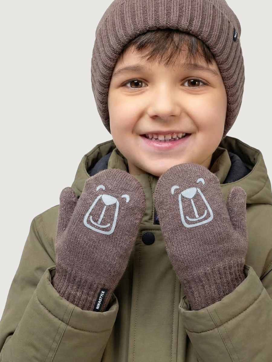 Варежки NIKASTYLE 14м22326 кофе - фото 1