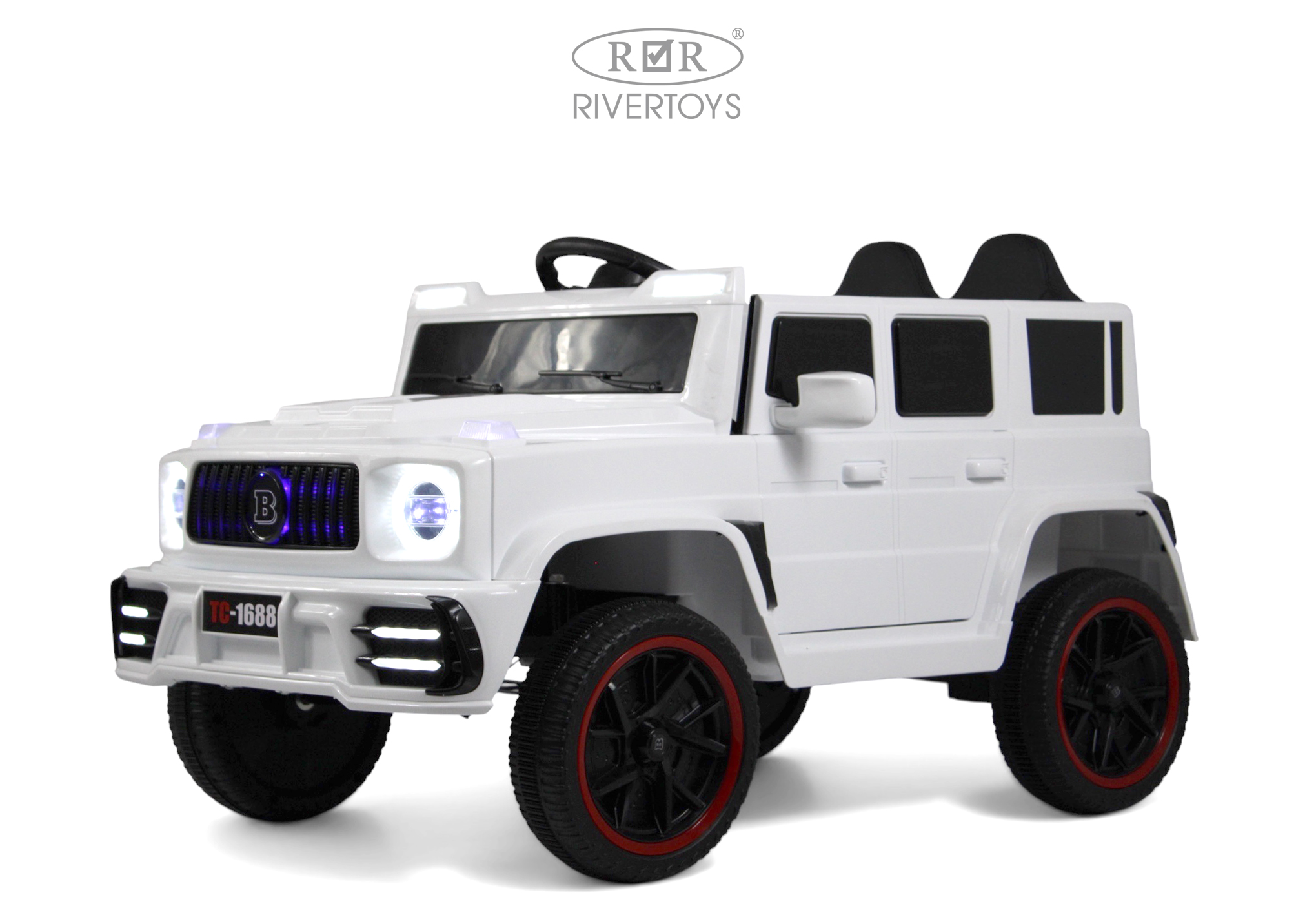 Электромобиль RIVERTOYS Mercedes Z111VO-WHITE С пультом ДУ - фото 1
