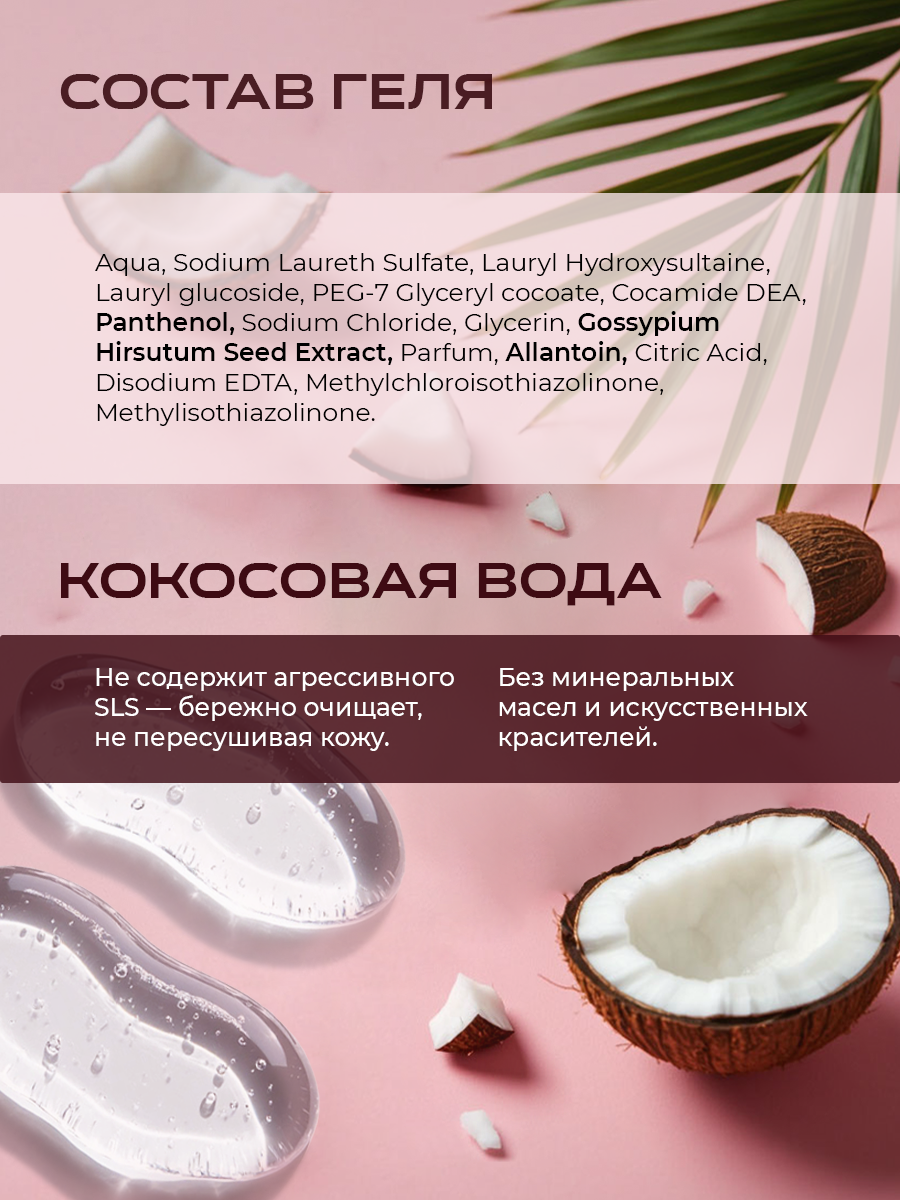 Гель F Formula для душа Кокосовая вода 475 мл 1 шт. - фото 7