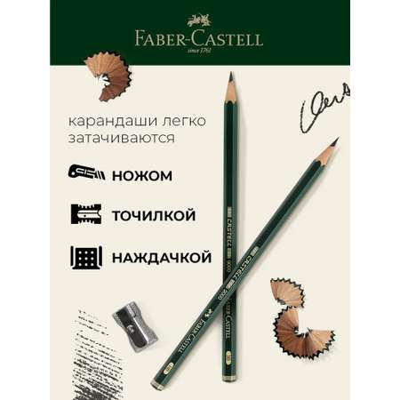 Карандаши чернографитные Faber Castell
