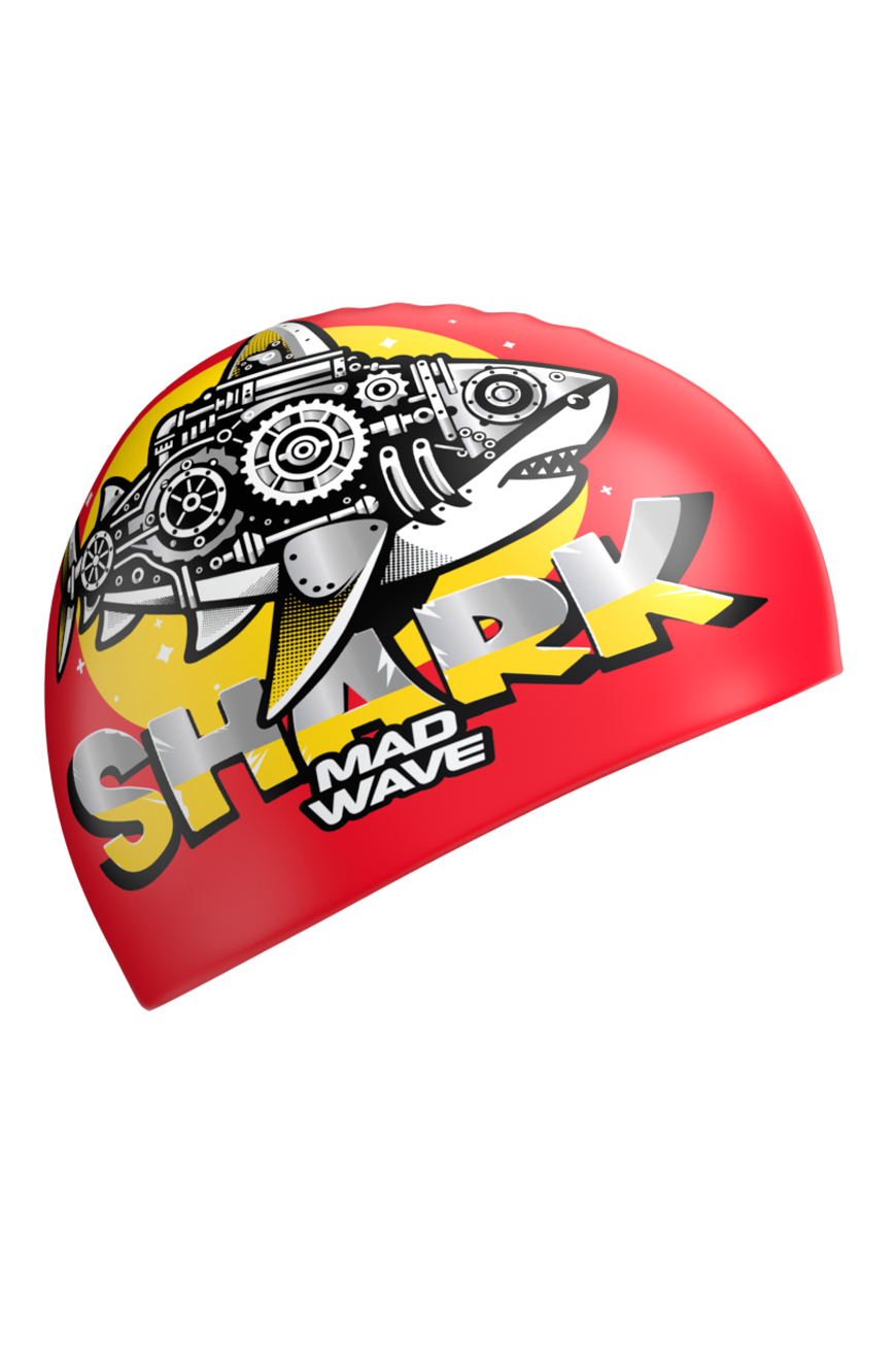 Шапочка для плавания Mad Wave Shark - фото 2