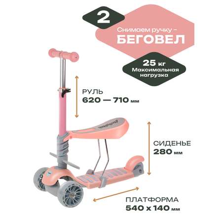 Самокат Moby kids трехколесный
