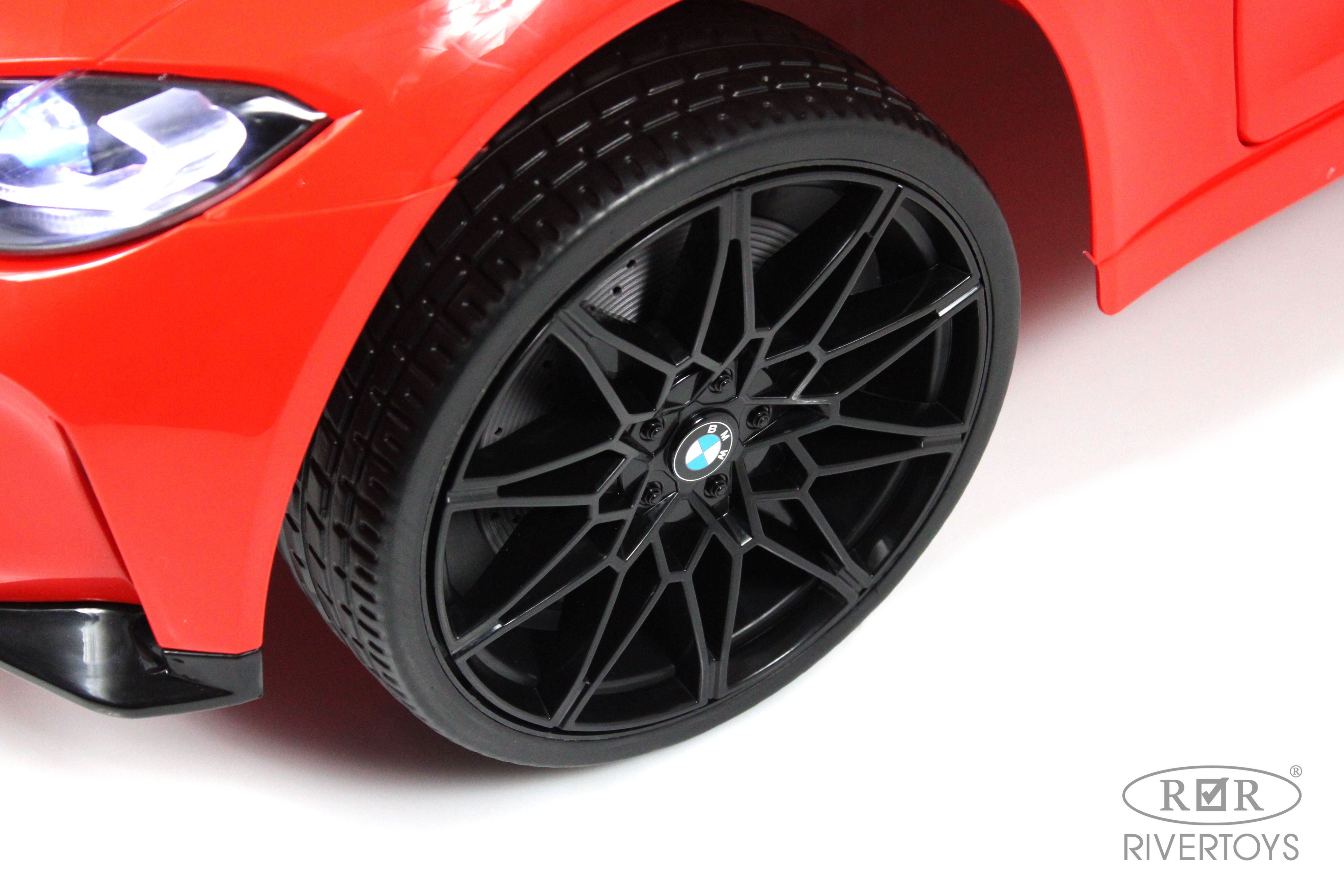 Электромобиль RIVERTOYS BMW A004AA-BMW-RED С пультом ДУ - фото 10