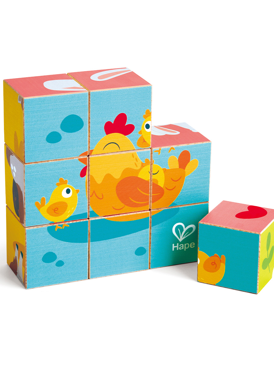 Игрушка Hape кубики Фермерские друзья - фото 7