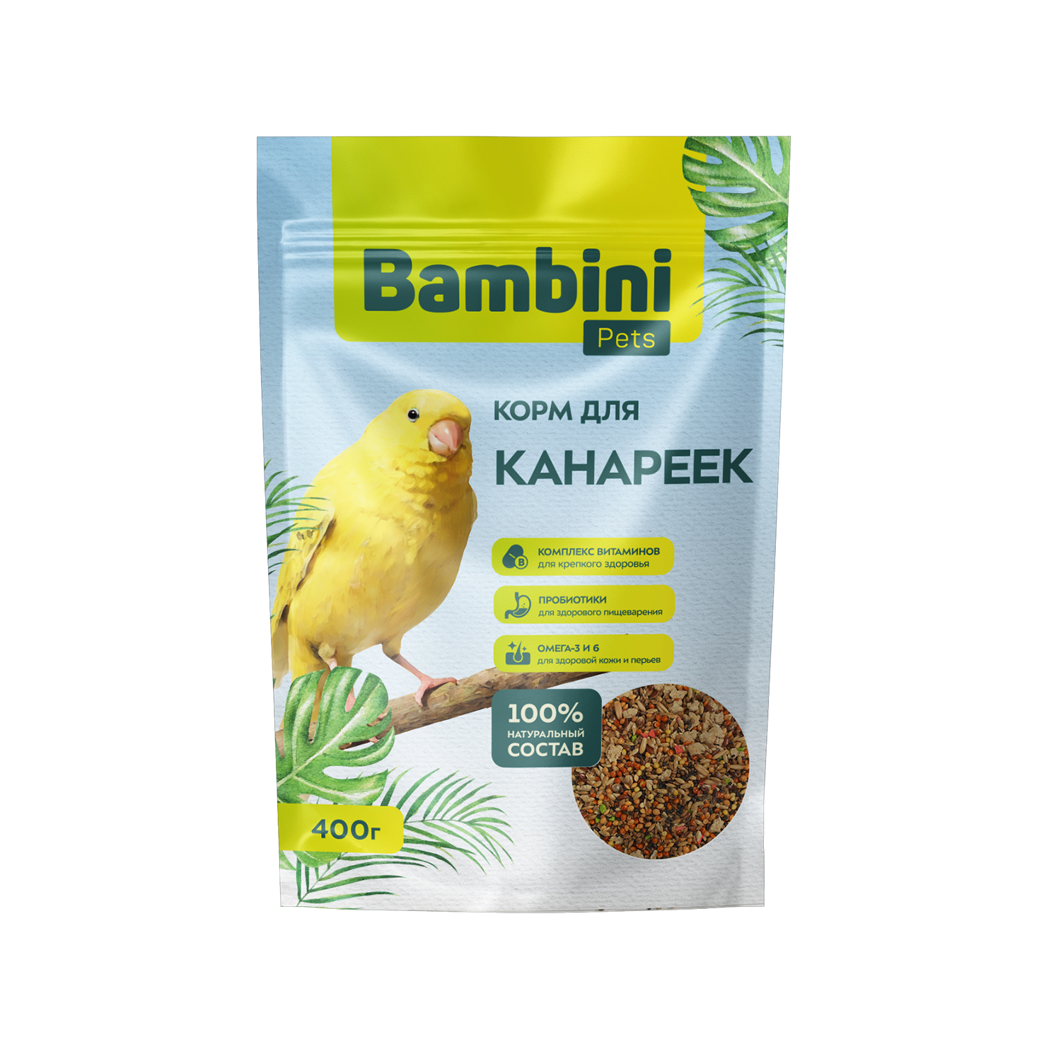 Корм для канареек Bambini Pets 400г - фото 1