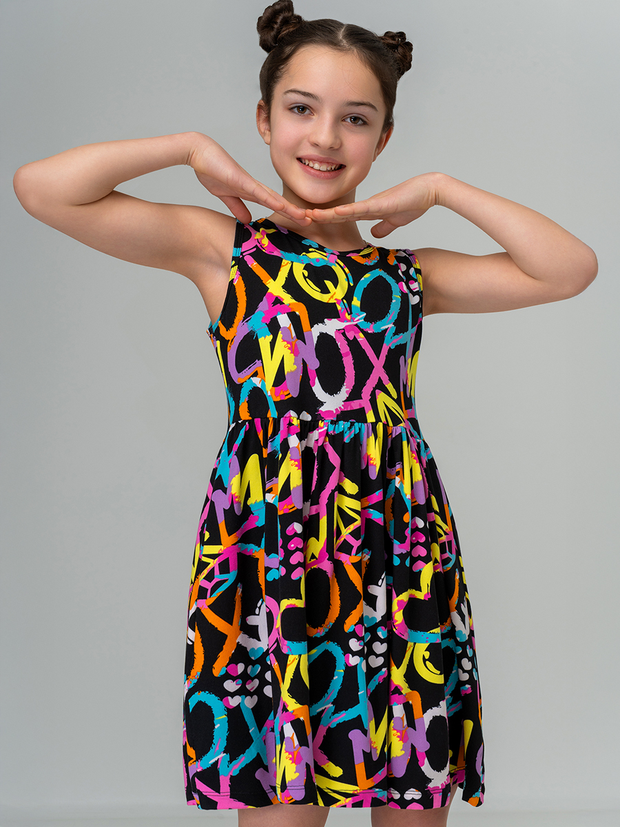 Платье HappyFox HF00199черный.с.сердечками - фото 10