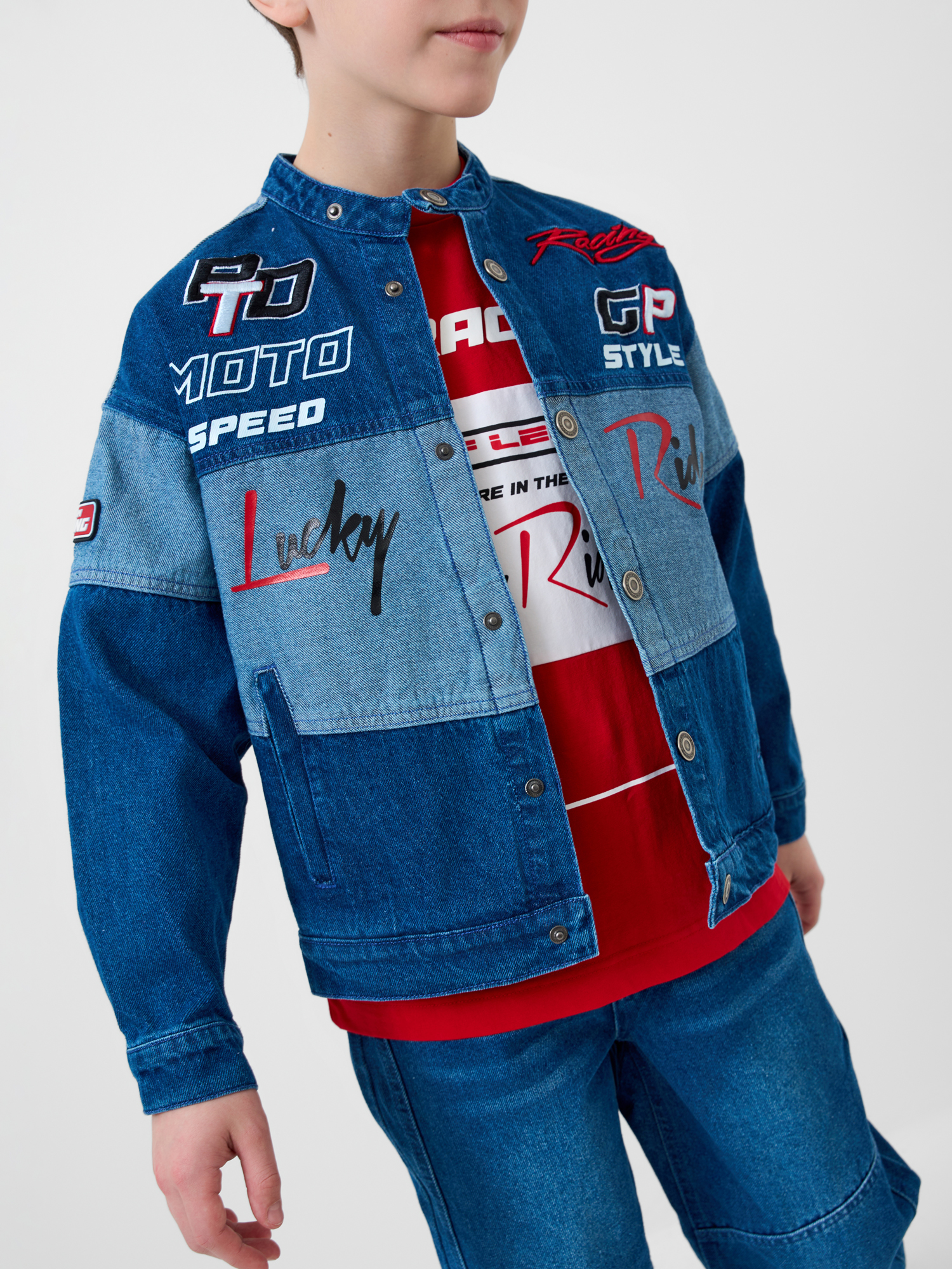 Джинсовая куртка PlayToday 12611006 - фото 8