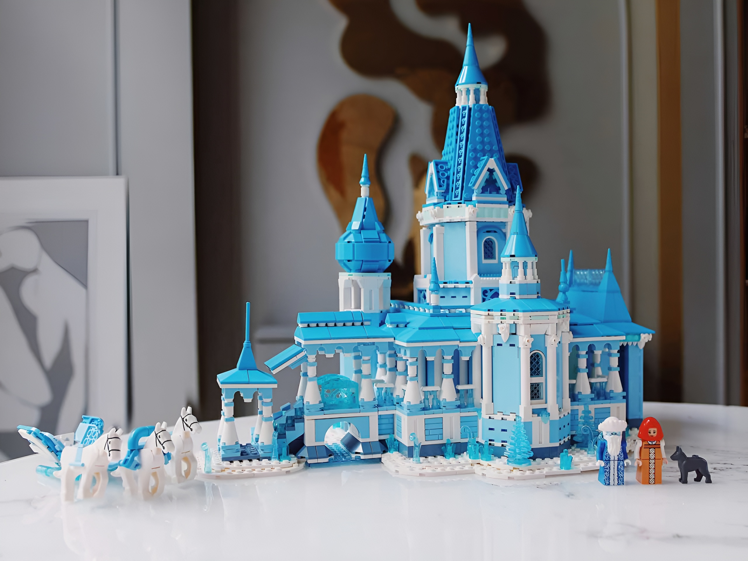 Конструктор brick labs Терем Морозко из мини-блоков 2188 дет. - фото 2