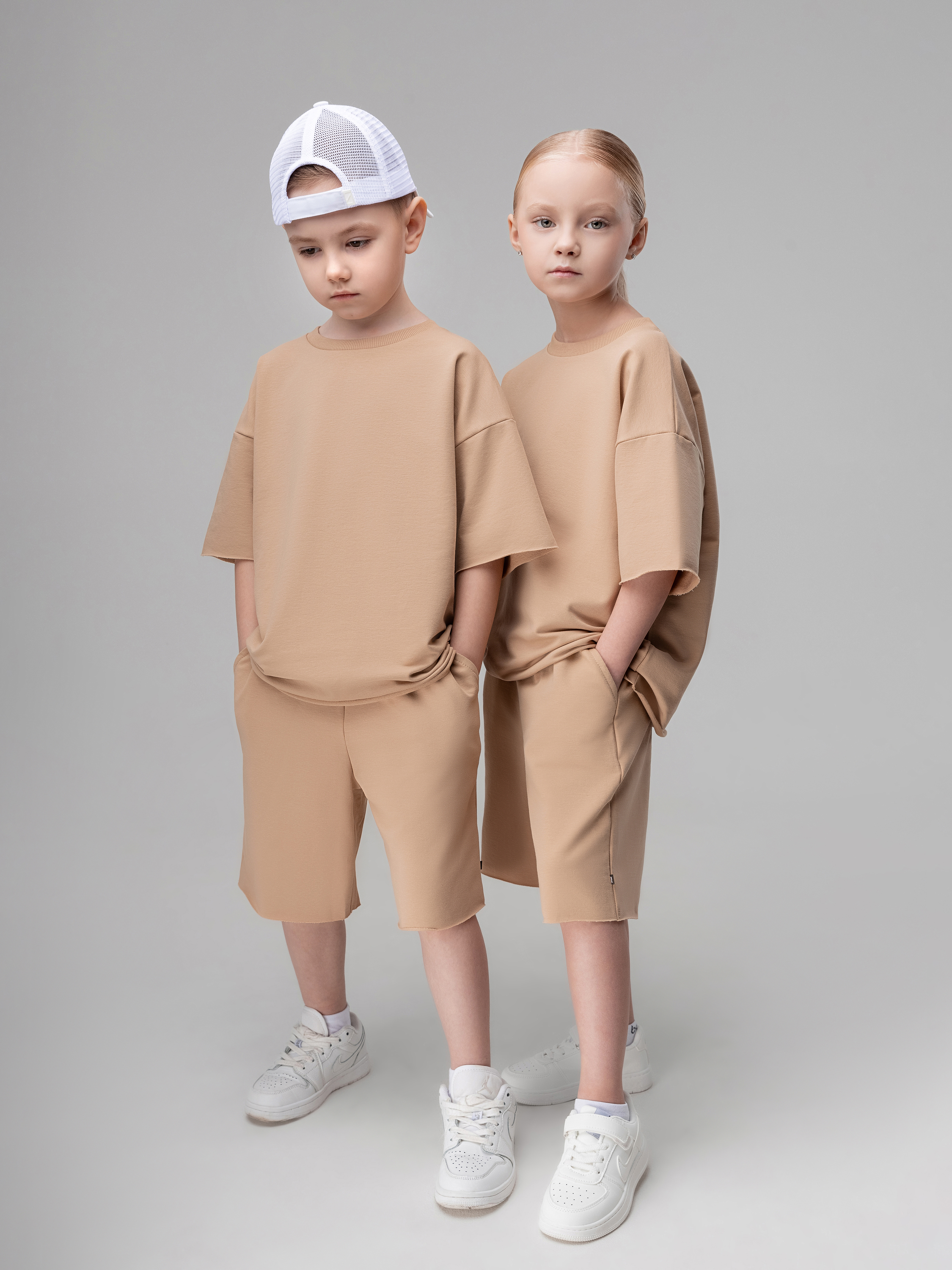 Футболка и шорты Bodo 11-289МU_бежевый - фото 2