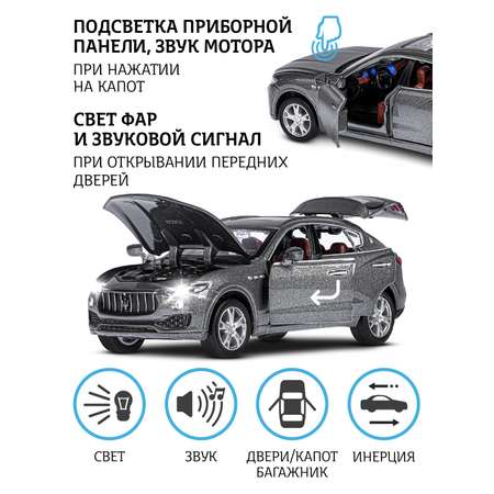 Автомобиль АВТОпанорама Maserati Levante SUV 1:32
