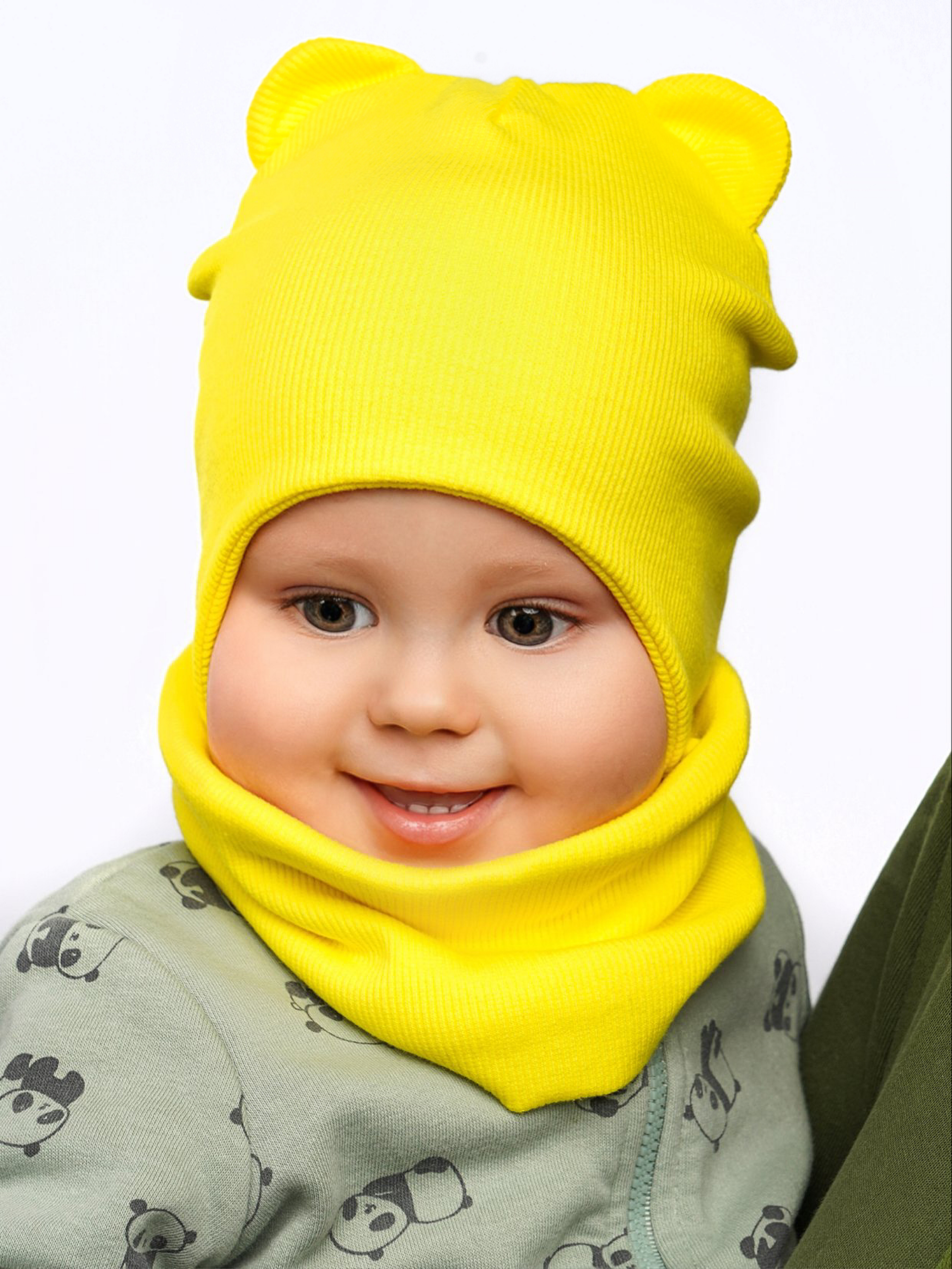 Шапка и снуд ПриКиндер U-A_233980 Цвет: Желтый - фото 11