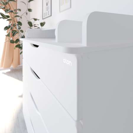 Пеленальный комод aton baby furniture Комод Сириус-2 Wood 804 белая аляска