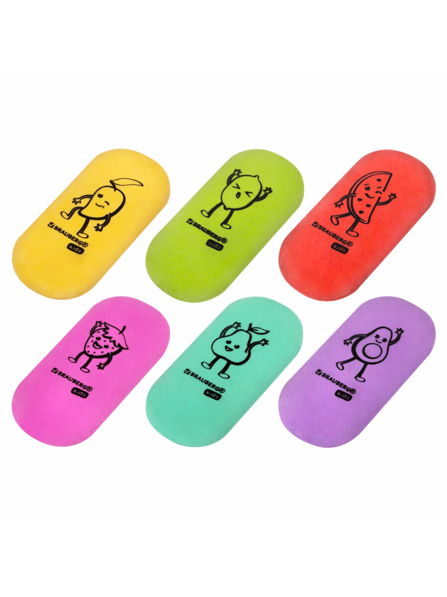 Ластик Brauberg 6 шт. - фото 7