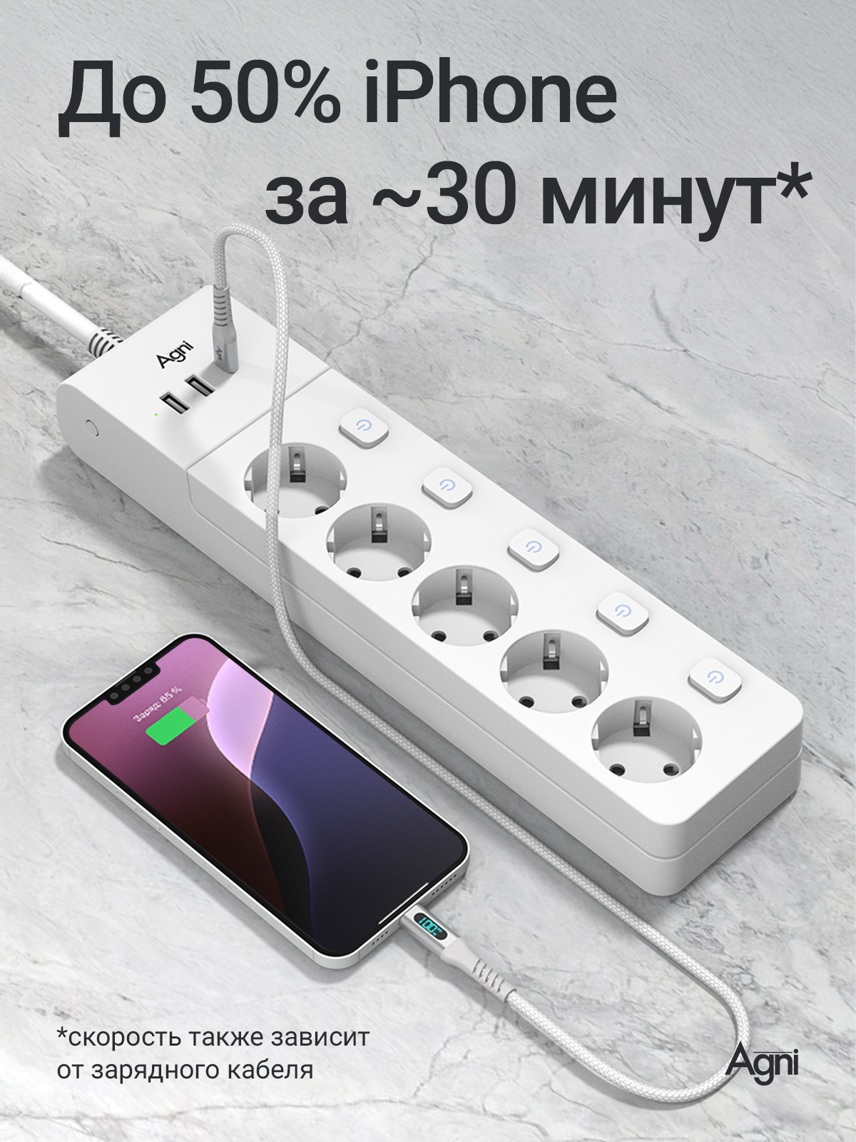 Сетевой фильтр AGNI TP-FI3U5E - фото 8