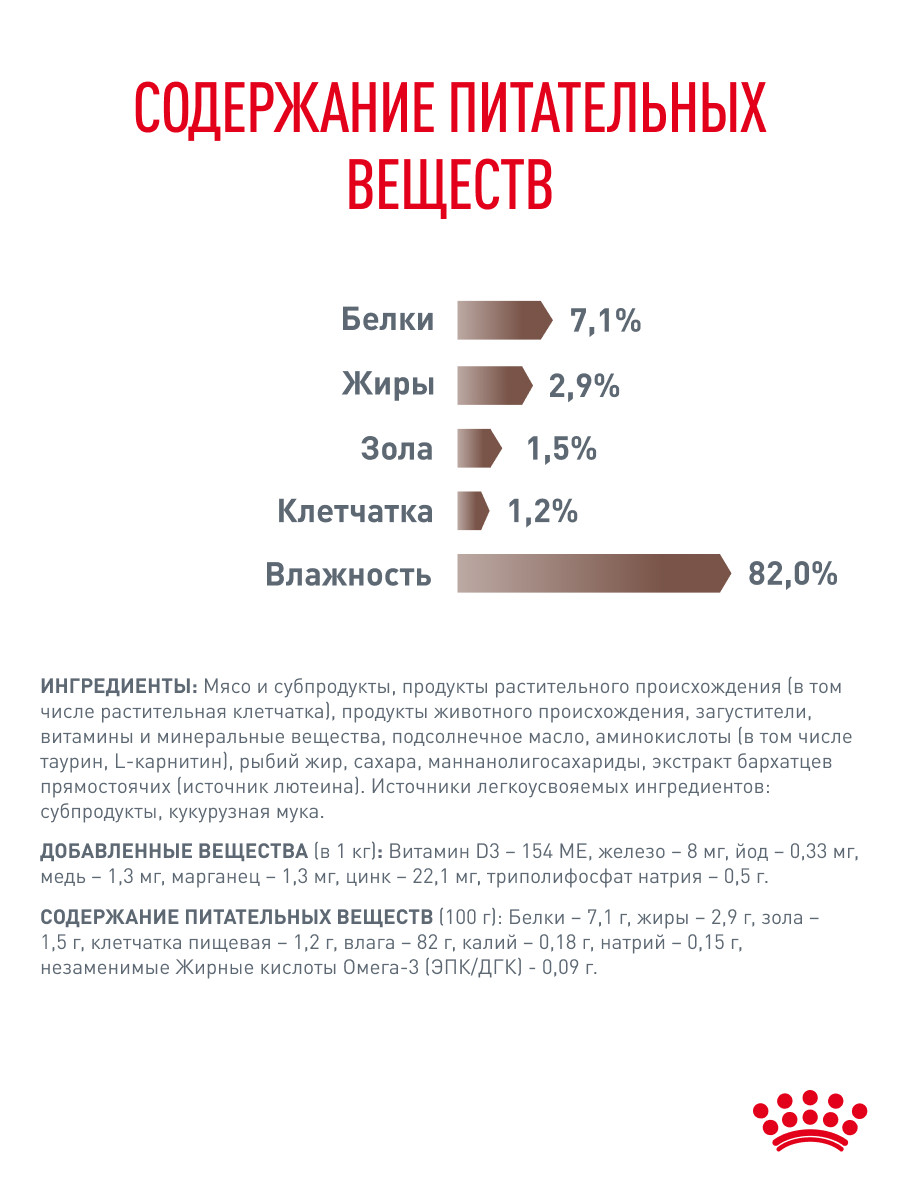 Корм влажный для кошек ROYAL CANIN GASTROINTESTINAL MODERATE CALORIE при расстройствах пищеварения - фото 5