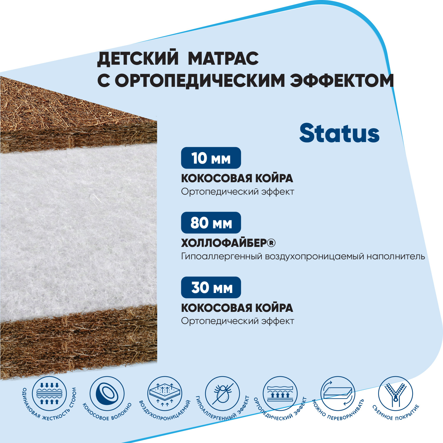 Матрас Baby Elite Status 120х60 - фото 4