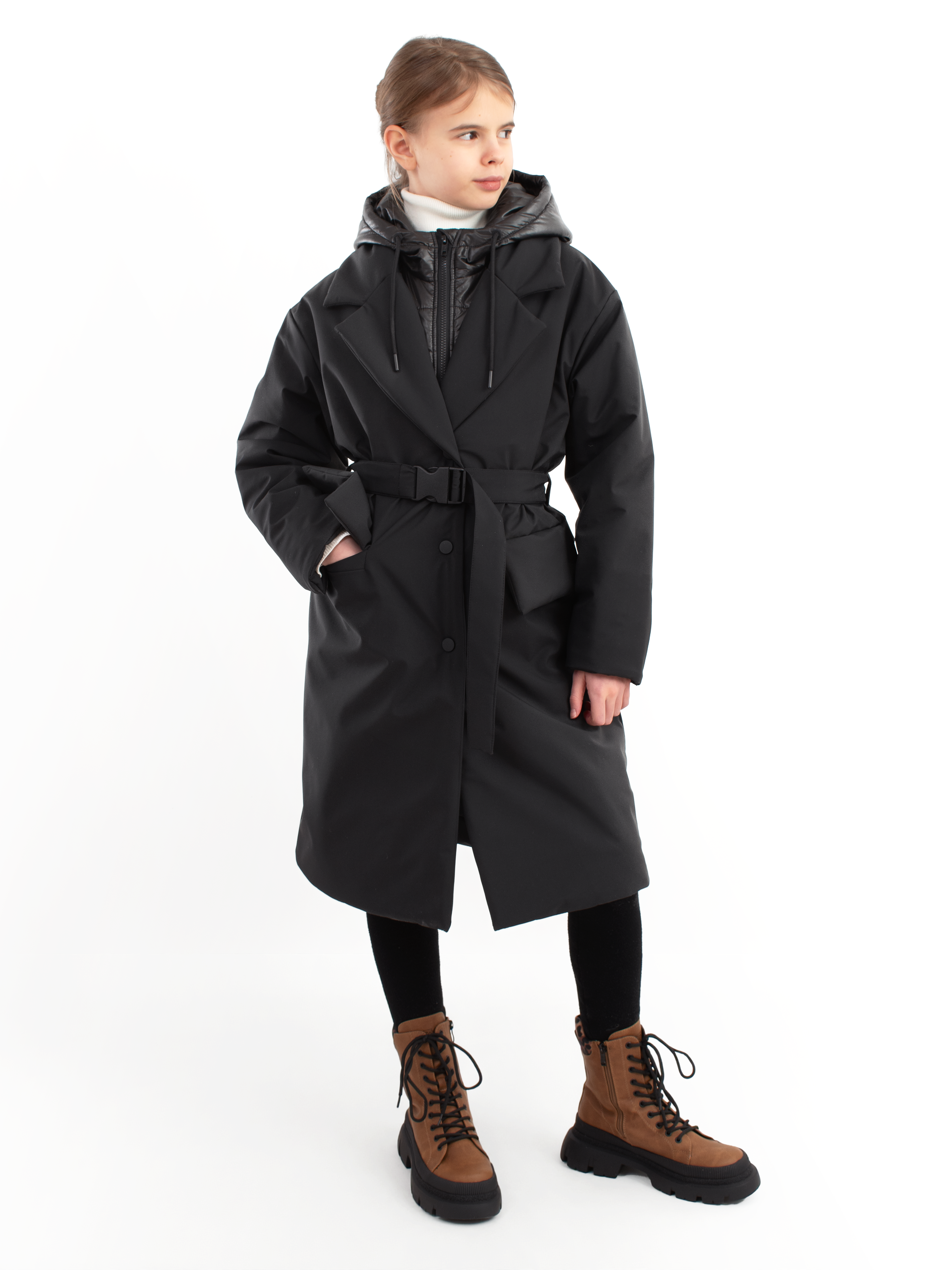 Пальто AllisZhuk 00_480/черный - фото 8