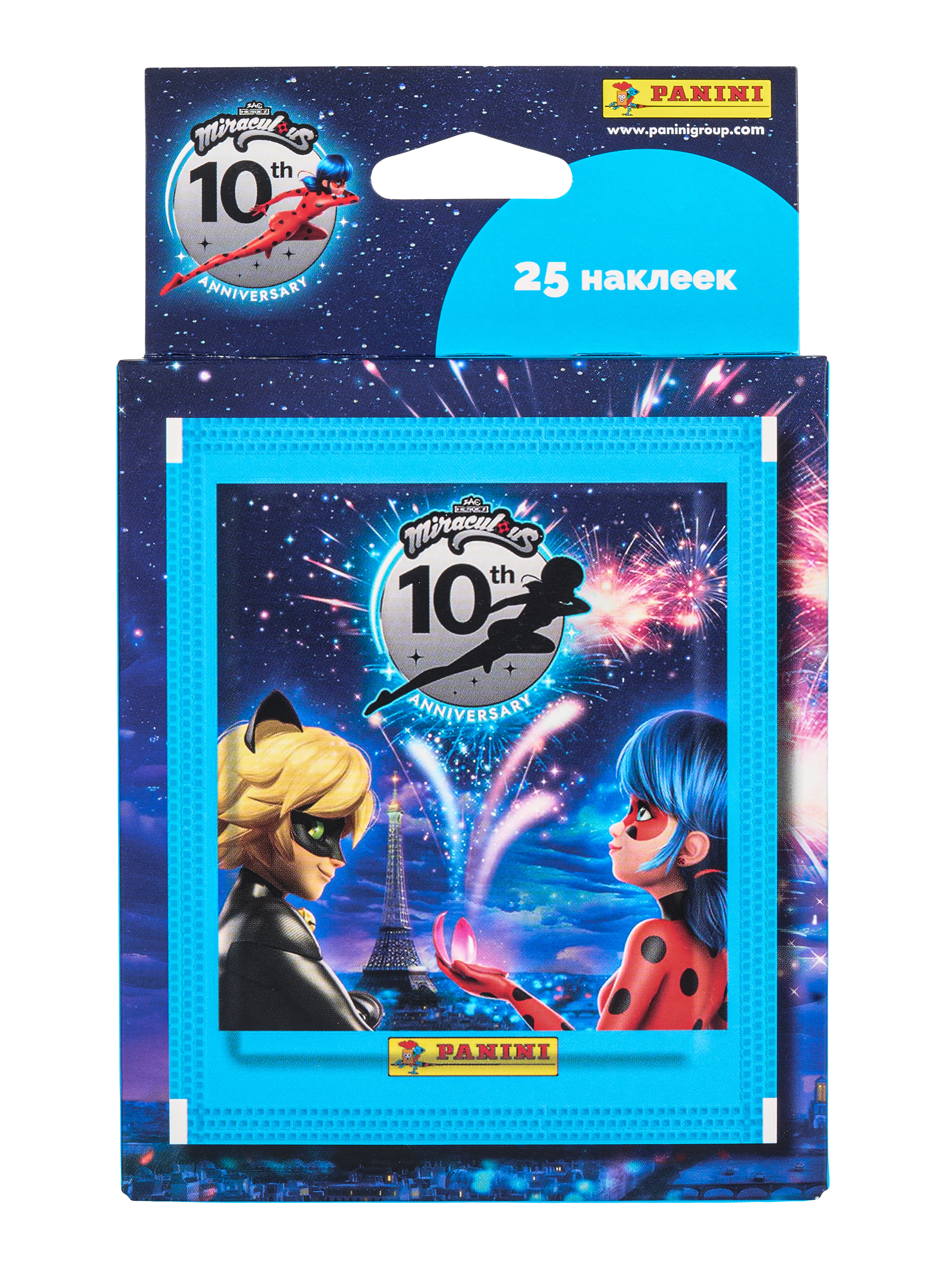 Наклейки Panini Леди Баг и Супер-Кот 10 лет 50 шт. - фото 4