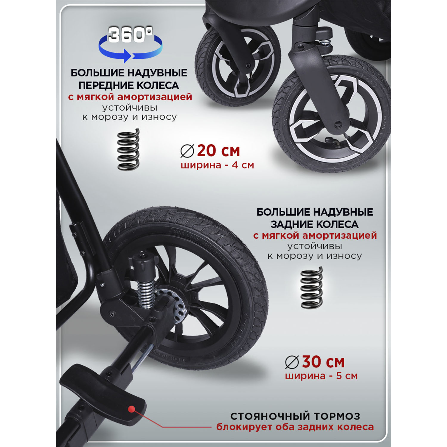 Коляска прогулочная BabyCare Venga голубой - фото 16