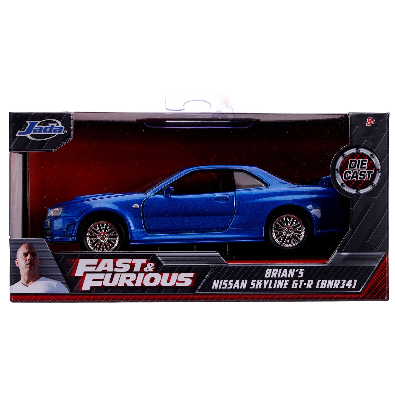 Автомобиль Jada Nissan Skyline GTR R34 1:32 ТоуR229 - фото 2