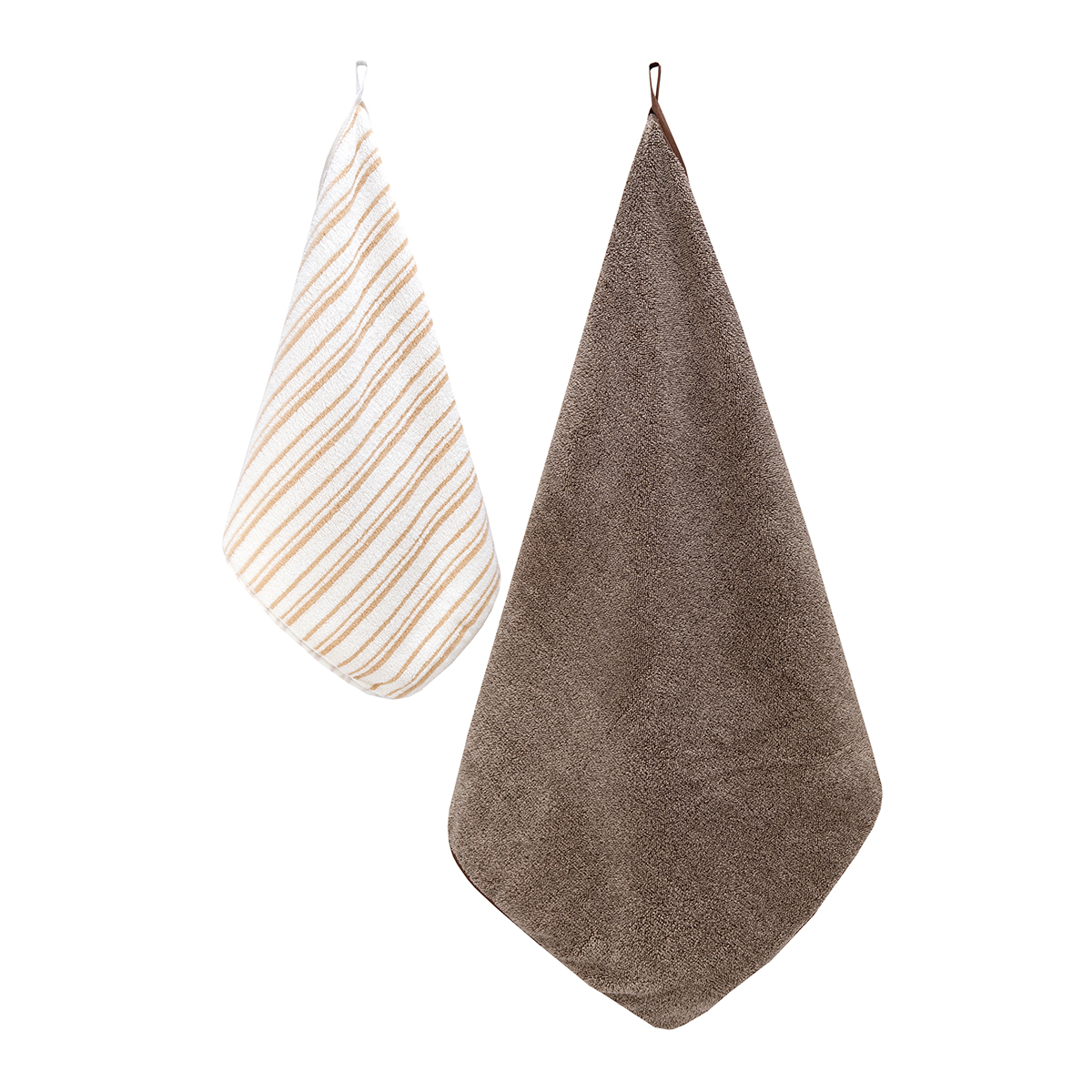 Полотенце BRAVO Лайн 35*75 + 50*100 бежевый 2 шт. - фото 2