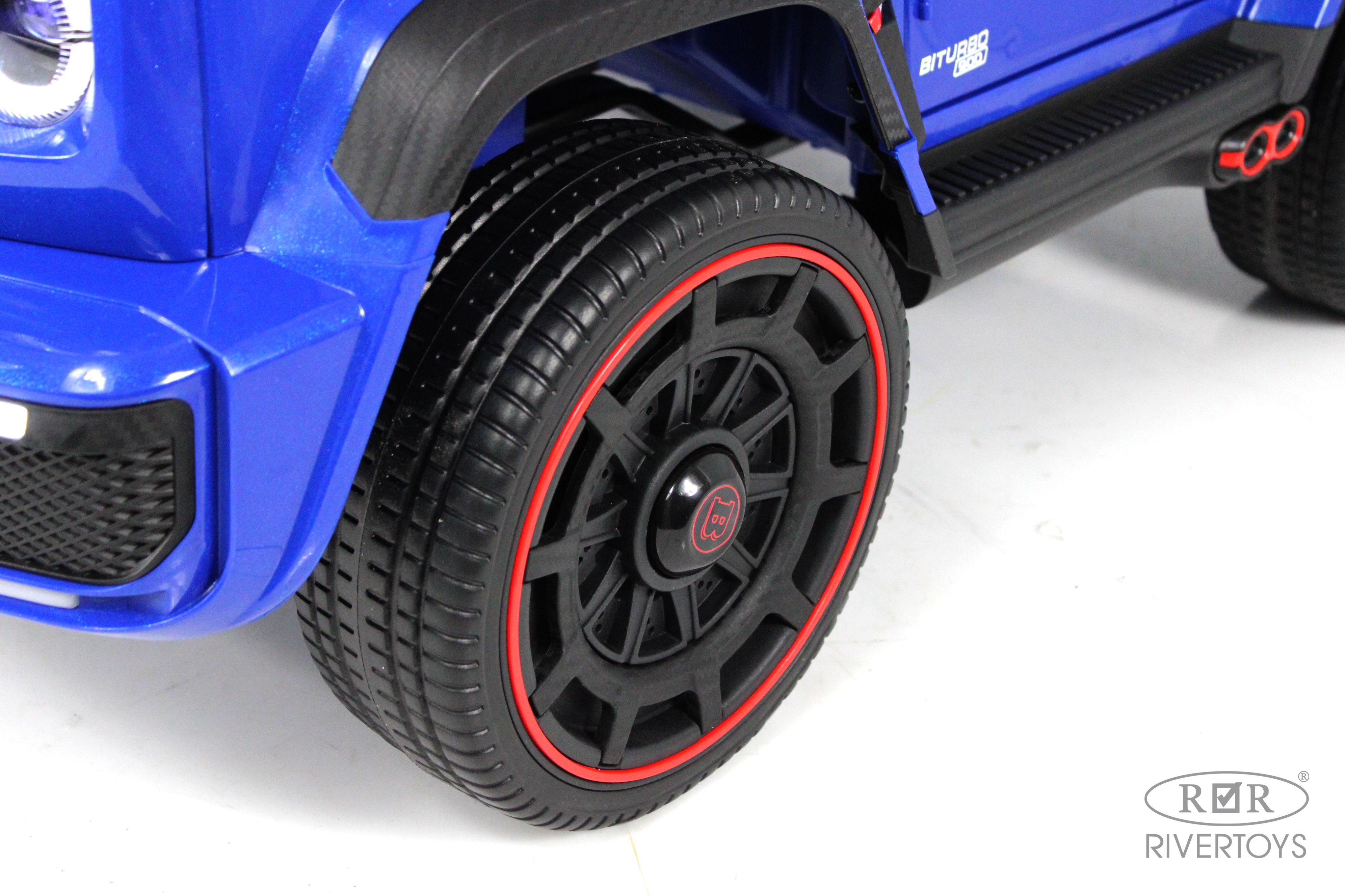 Электромобиль RIVERTOYS Mercedes Z999ZZ-BLUE С пультом ДУ - фото 13