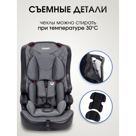 Автокресло TOMMY Olymp 1/2/3 (9-36 кг) серый