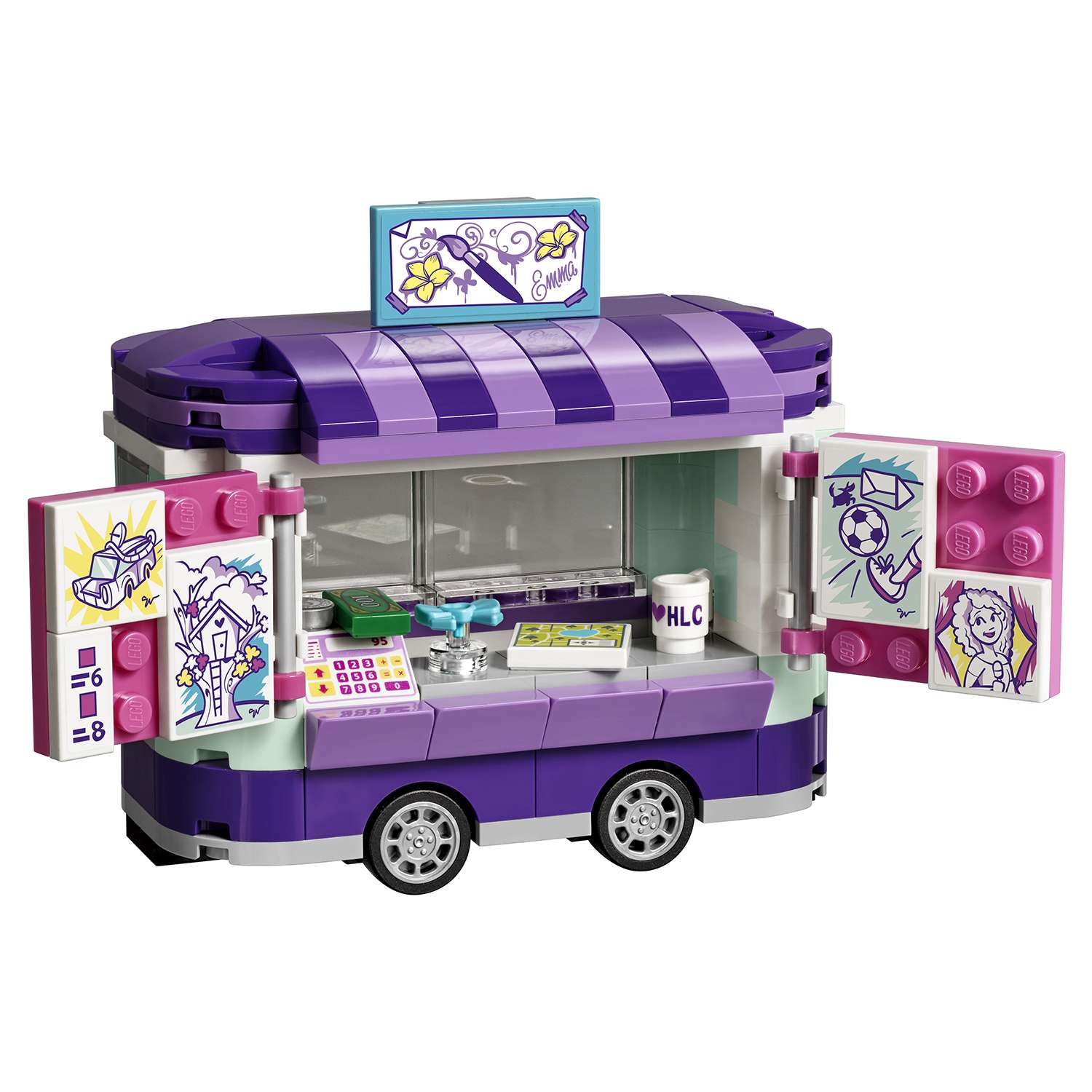 Конструктор LEGO Friends Передвижная мастерская Эммы блочный - фото 9