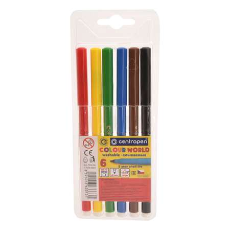 Фломастеры Centropen 6 цв.