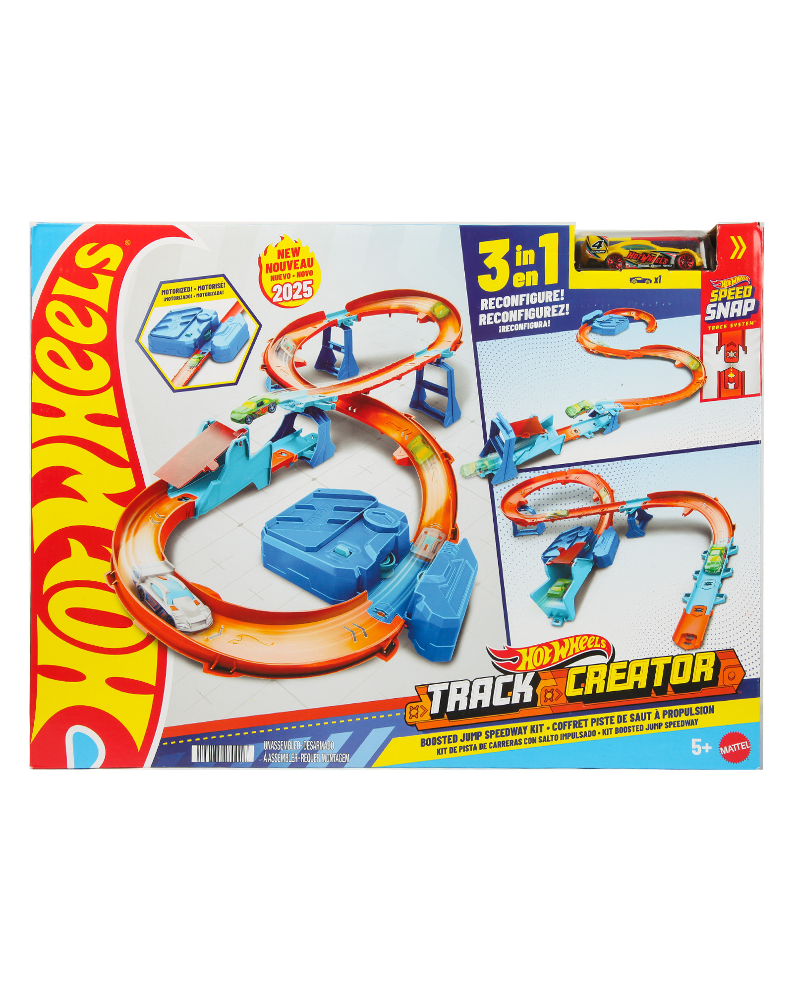 Трек Hot Wheels с трамплином и мотором 3 в 1 JDB49 - фото 7