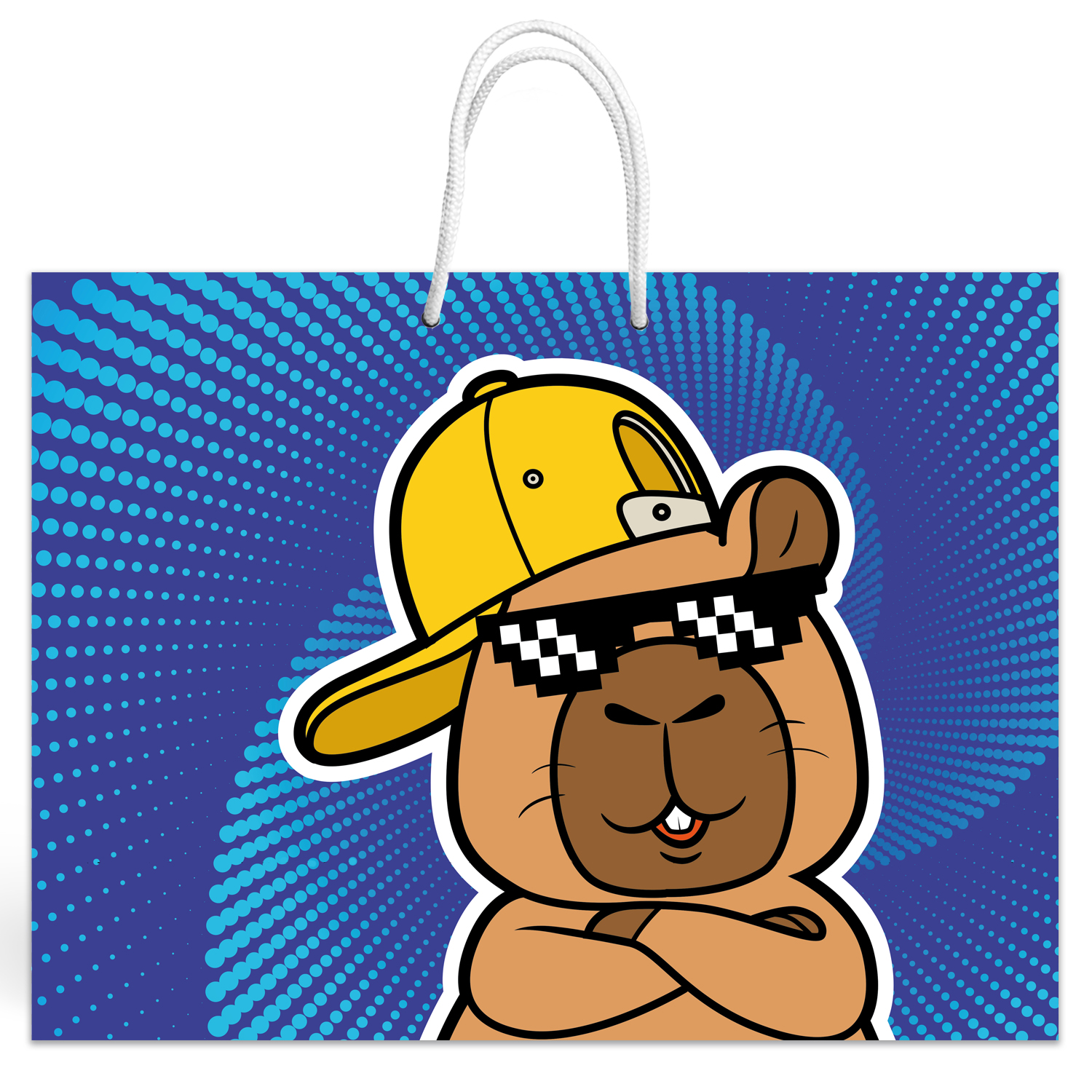 Пакет подарочный ND PLAY Крутой капибар 40*30см - фото 2