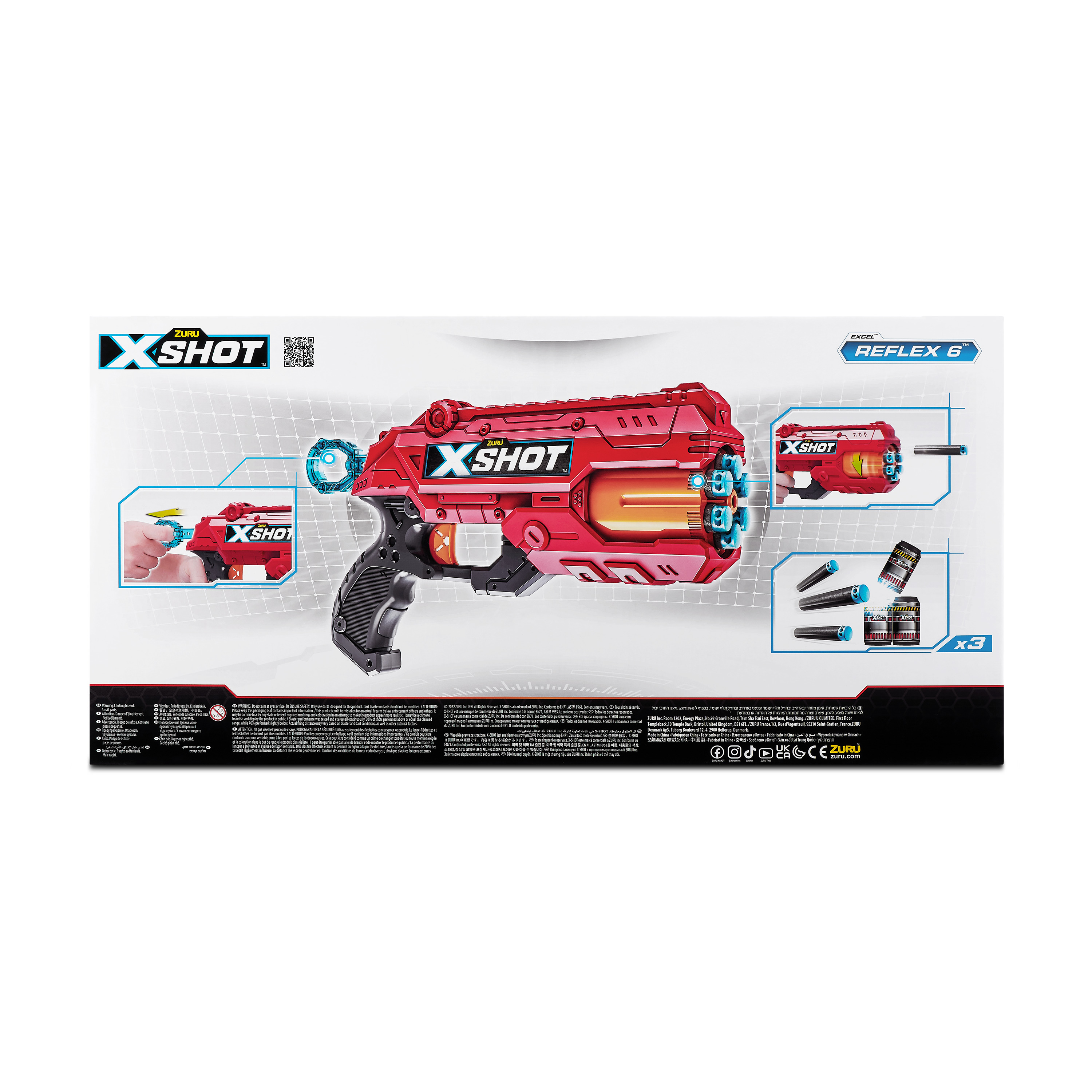 Бластер Zuru XSHOT  Excel Эксель REFLEX 2 бластера - фото 7