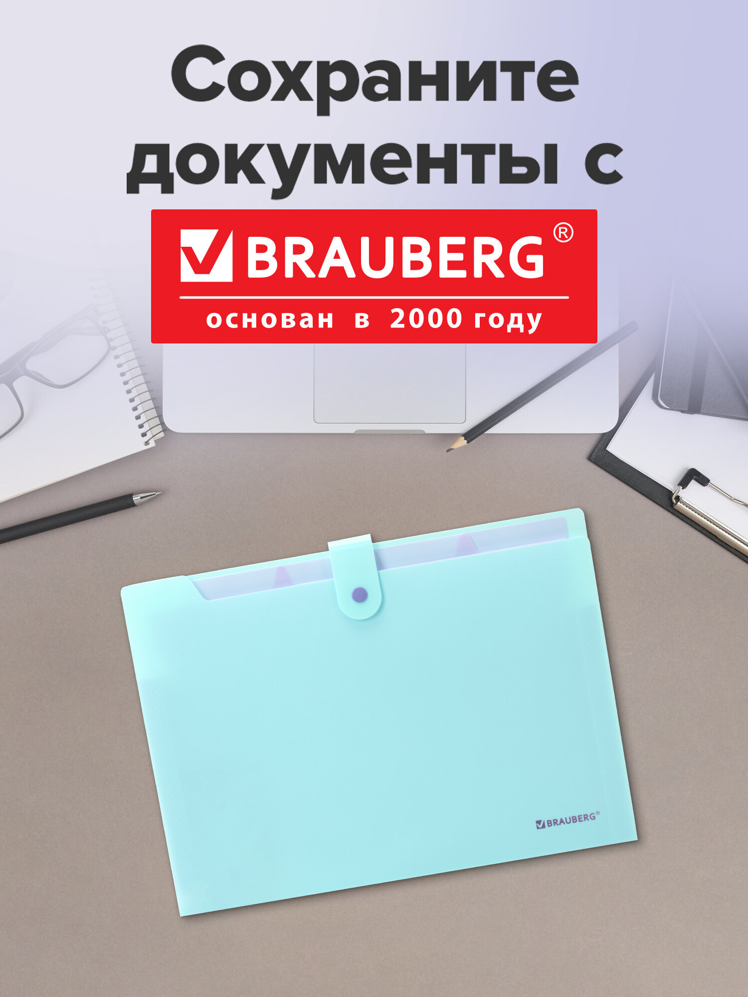 Папка-органайзер Brauberg А4 - фото 6