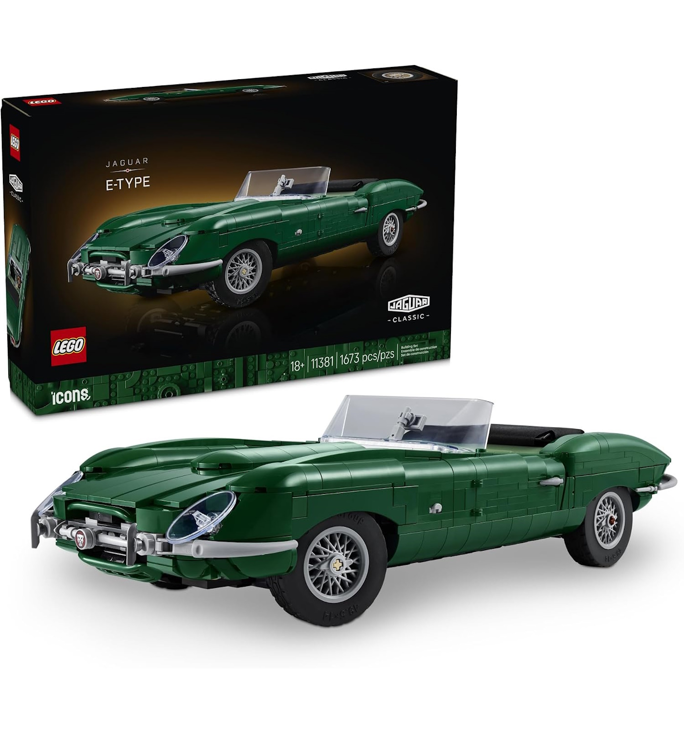 Конструктор LEGO Icons Ягуар E-Type 1673 дет. - фото 1