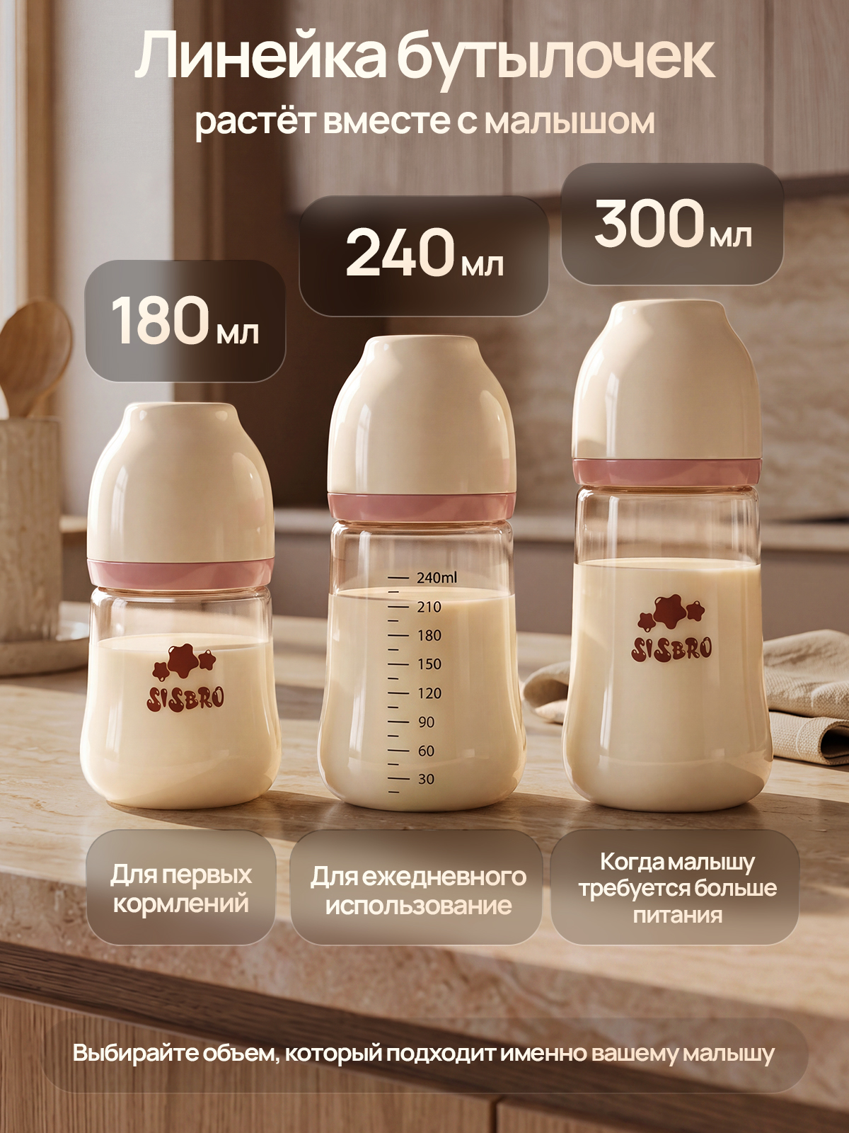 Бутылочка SISBRO 180 мл - фото 8