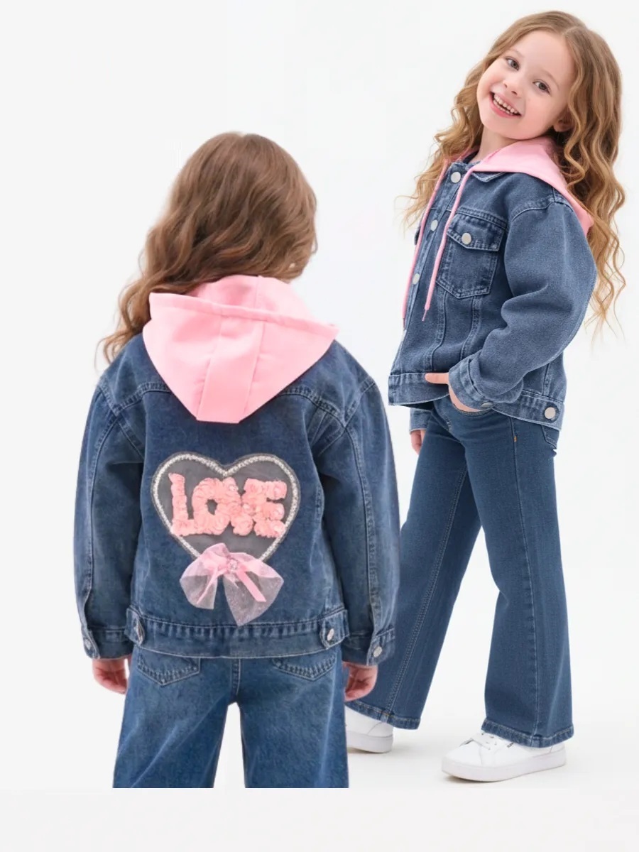 Изображение товара Джинсовая куртка CASTLELADY Love Heart Denim Jacket
